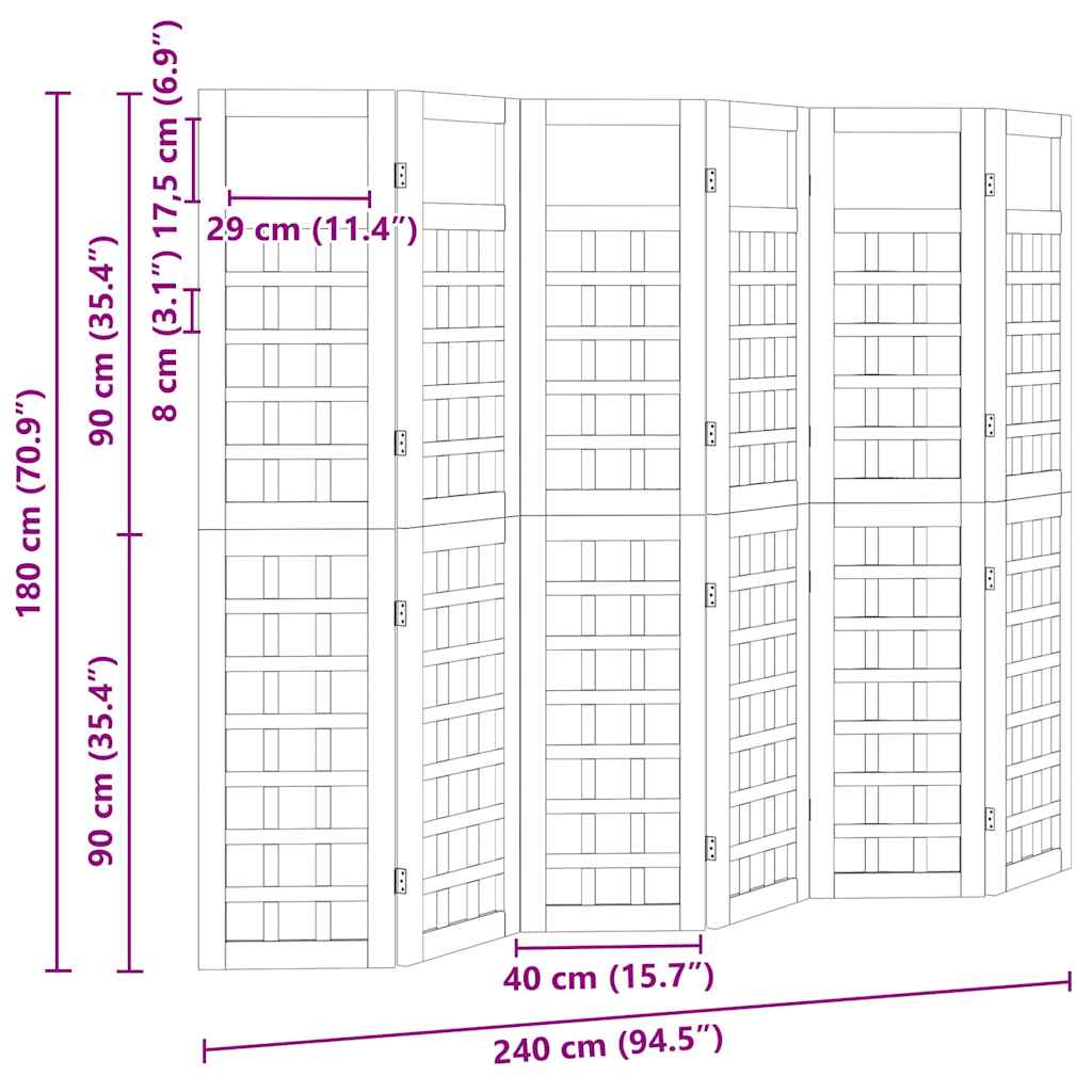 Zaslon za privatnost Medeno smeđa 240 x 180 cm