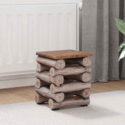 Stolica Prirodna 30 x 30 x 38 cm Čvrsto teak drvo