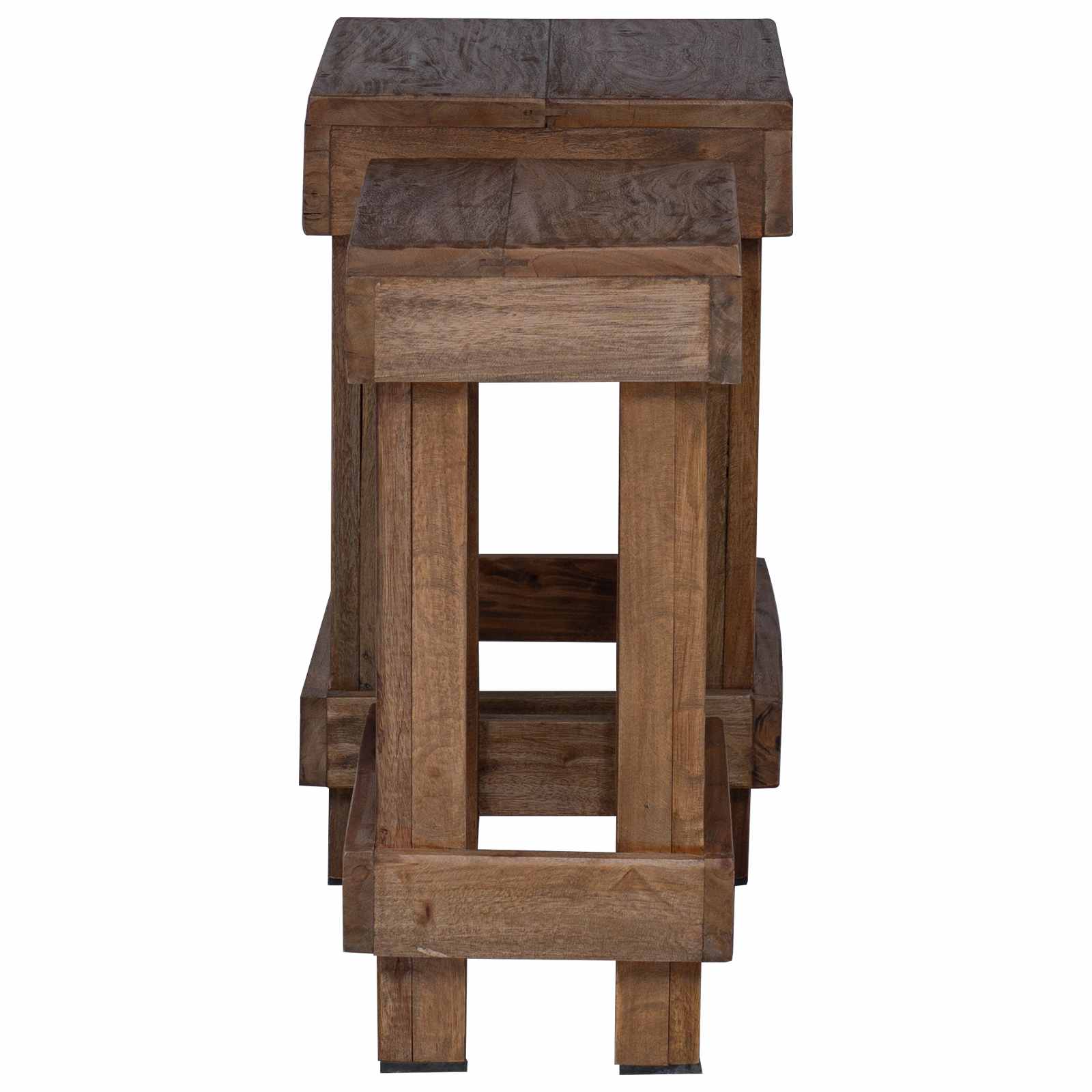 Stalak za biljke 2 pcs Smeđa 70 x 11 x 27 cm Drvo od mahagonija