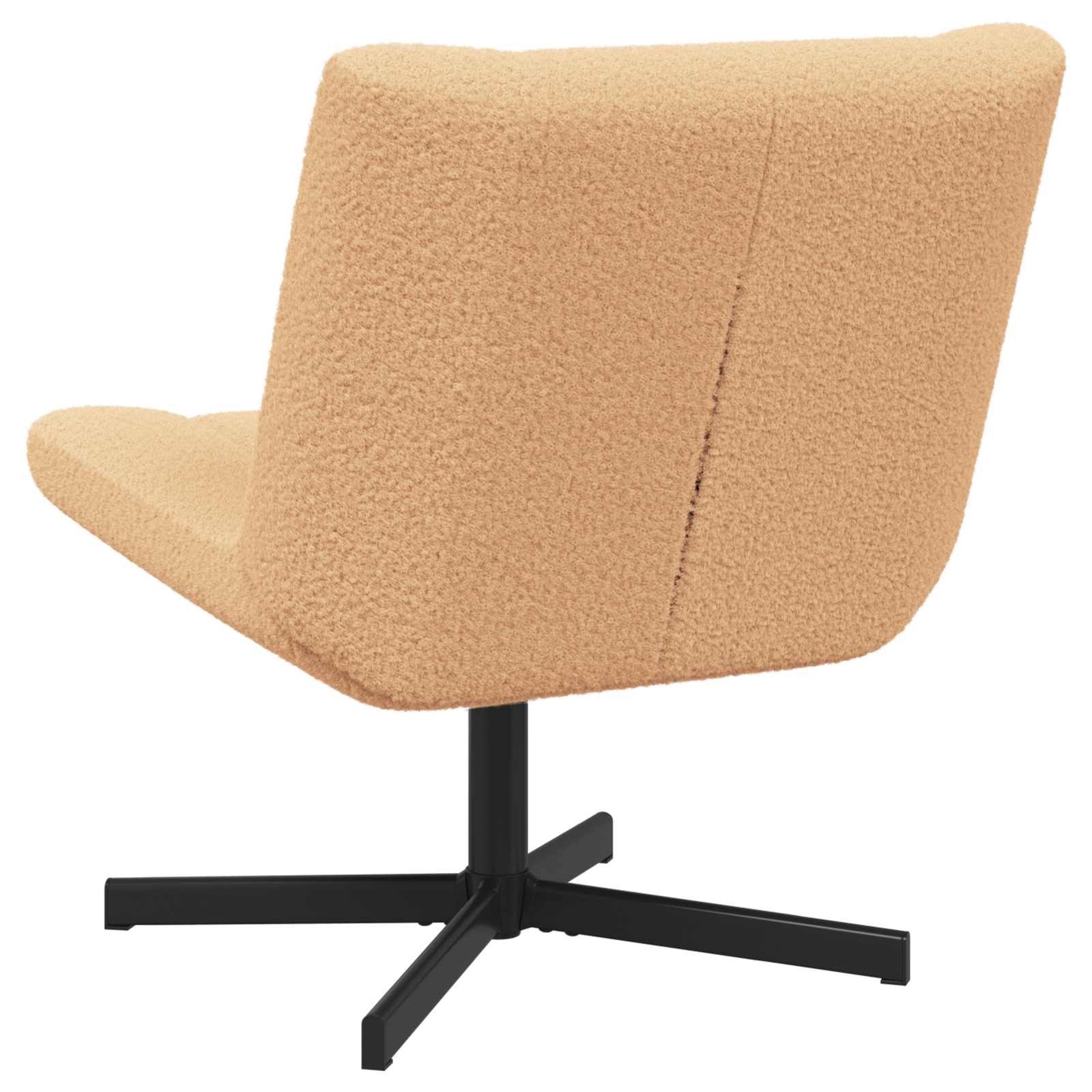 Stolica na kotačiće Bež 63 x 75 x 76 cm Janjeća koža