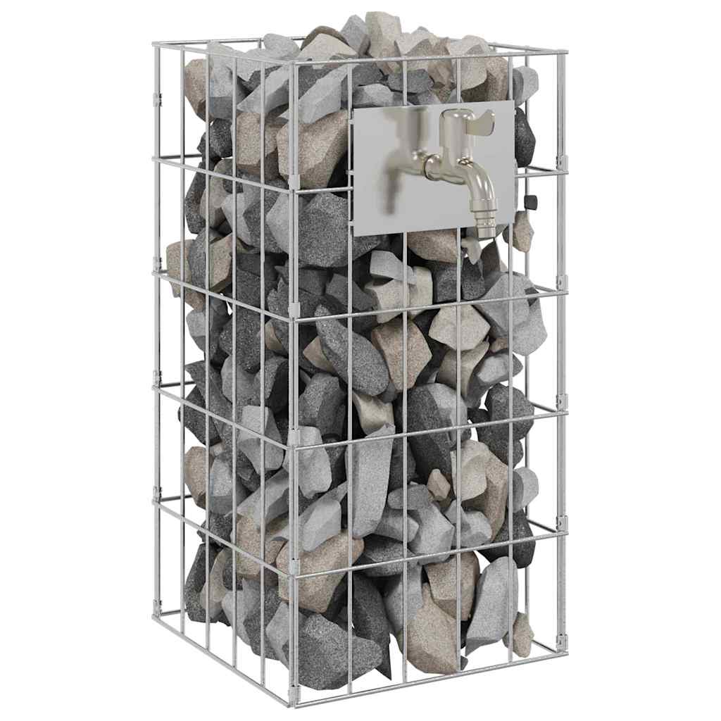 Gabionska slavina Srebrno 26 x 25 x 50 cm Nehrđajući čelik