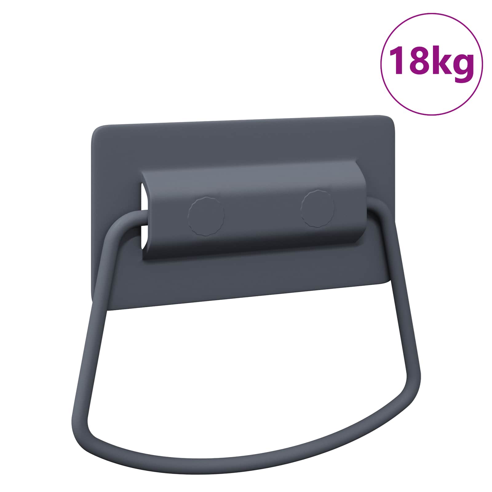 Ručke za ormariće Antracit 85 x 45 mm Metal