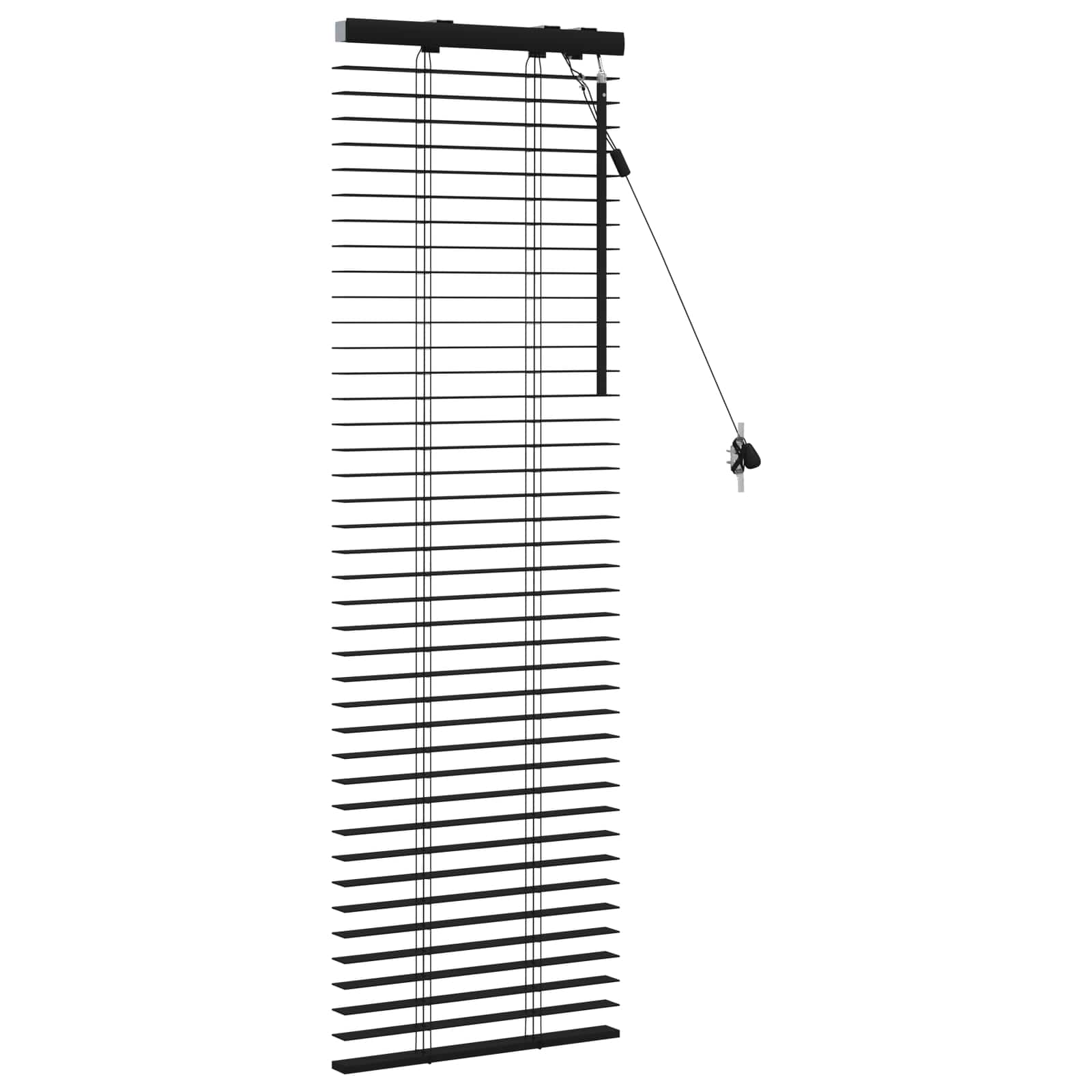 Venecijanska roleta Crna 40 x 130 cm 35 mm