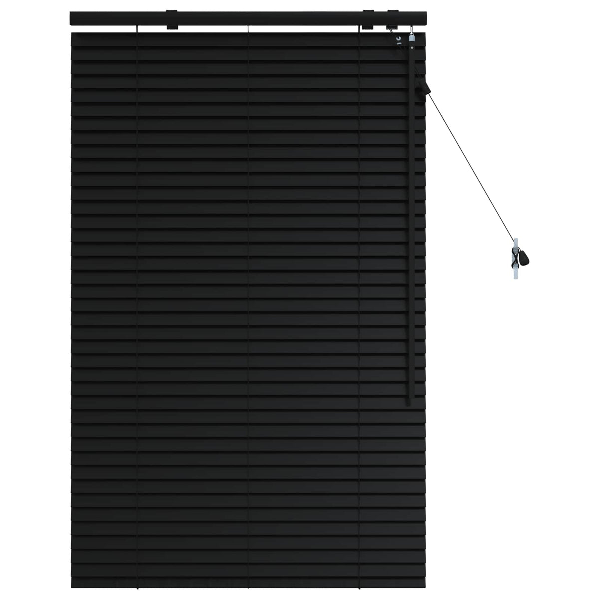 Venecijanska roleta Crna 70 x 130 cm 35 mm