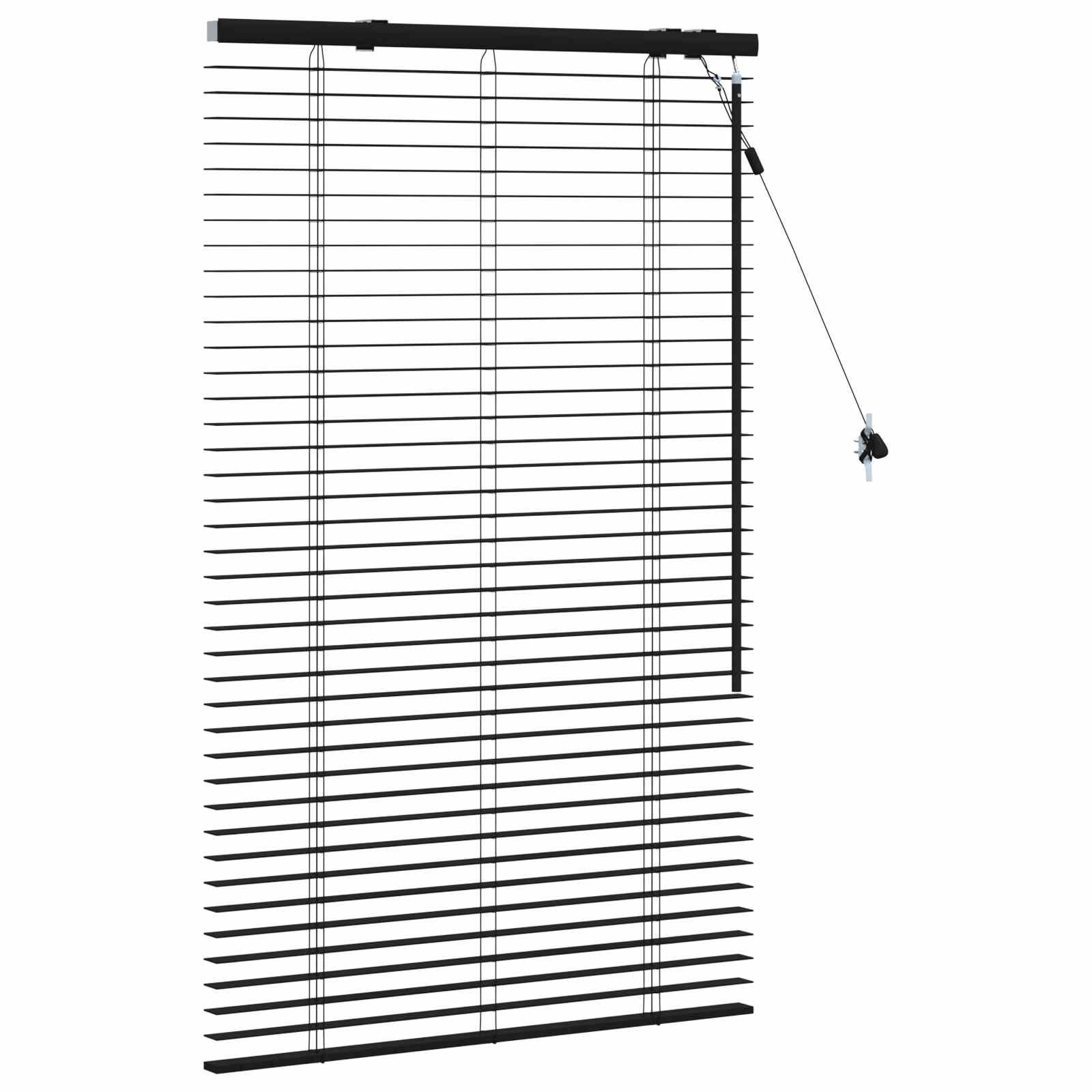 Venecijanska roleta Crna 95 x 130 cm 35 mm