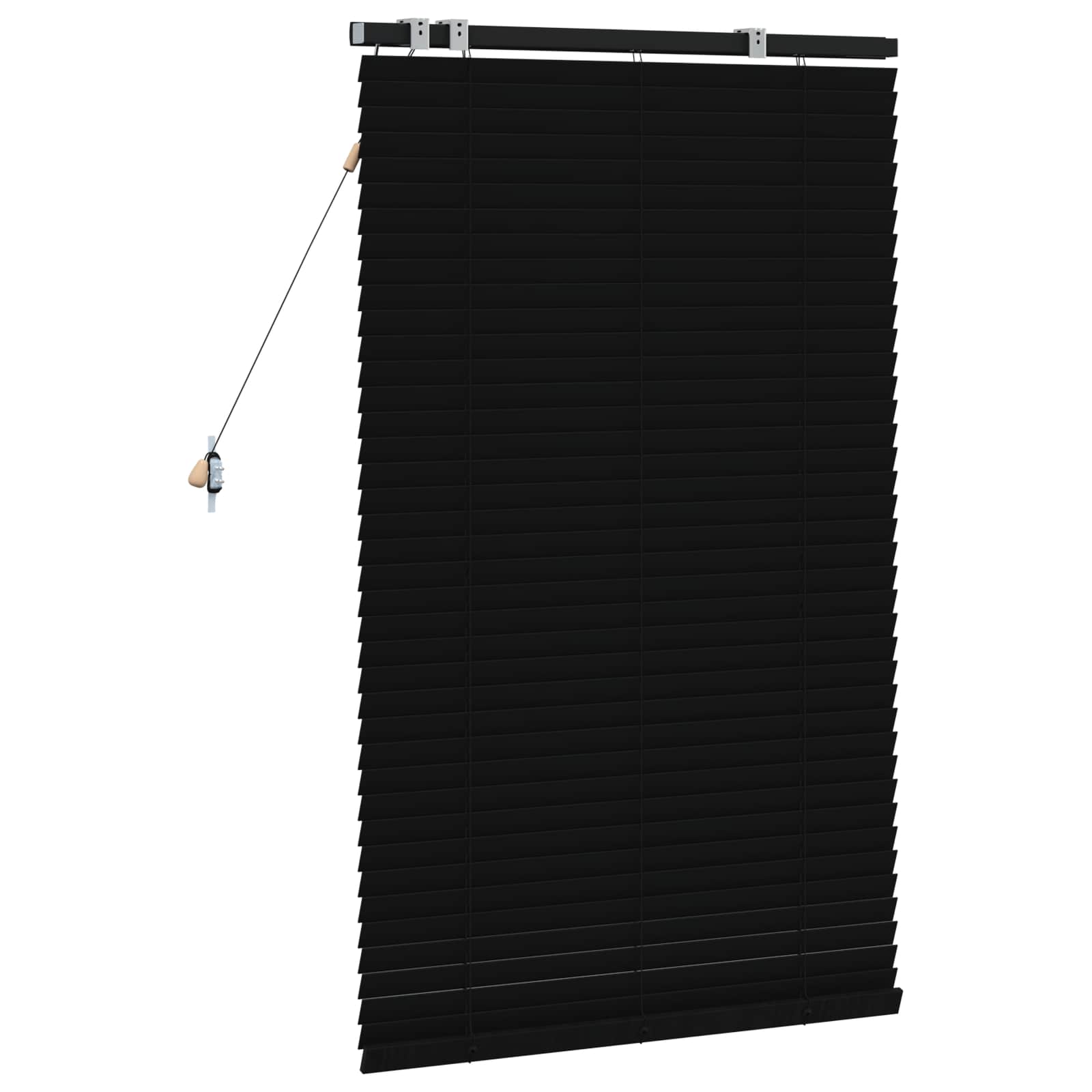 Venecijanska roleta Crna 95 x 130 cm 35 mm