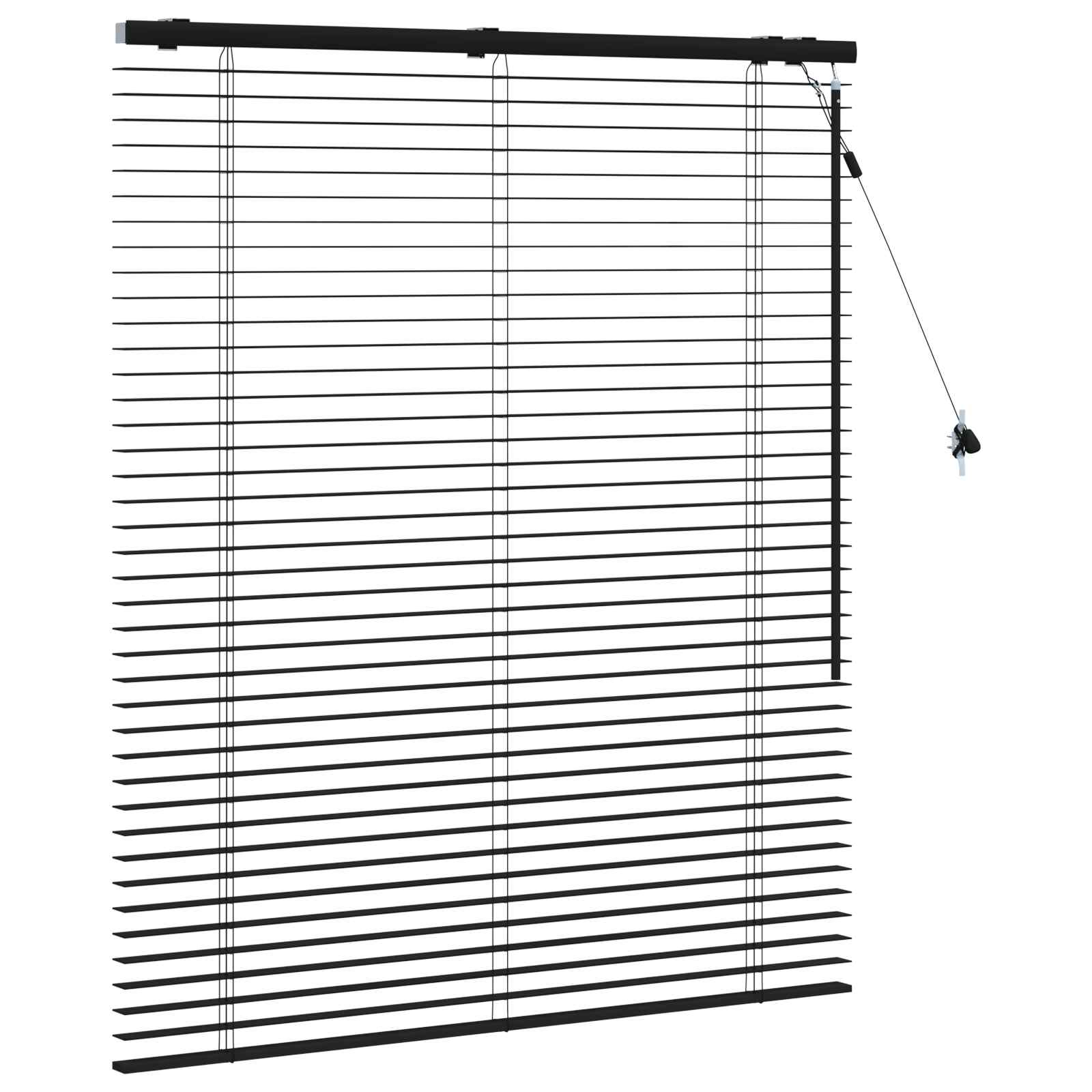 Venecijanska roleta Crna 100 x 130 cm 35 mm
