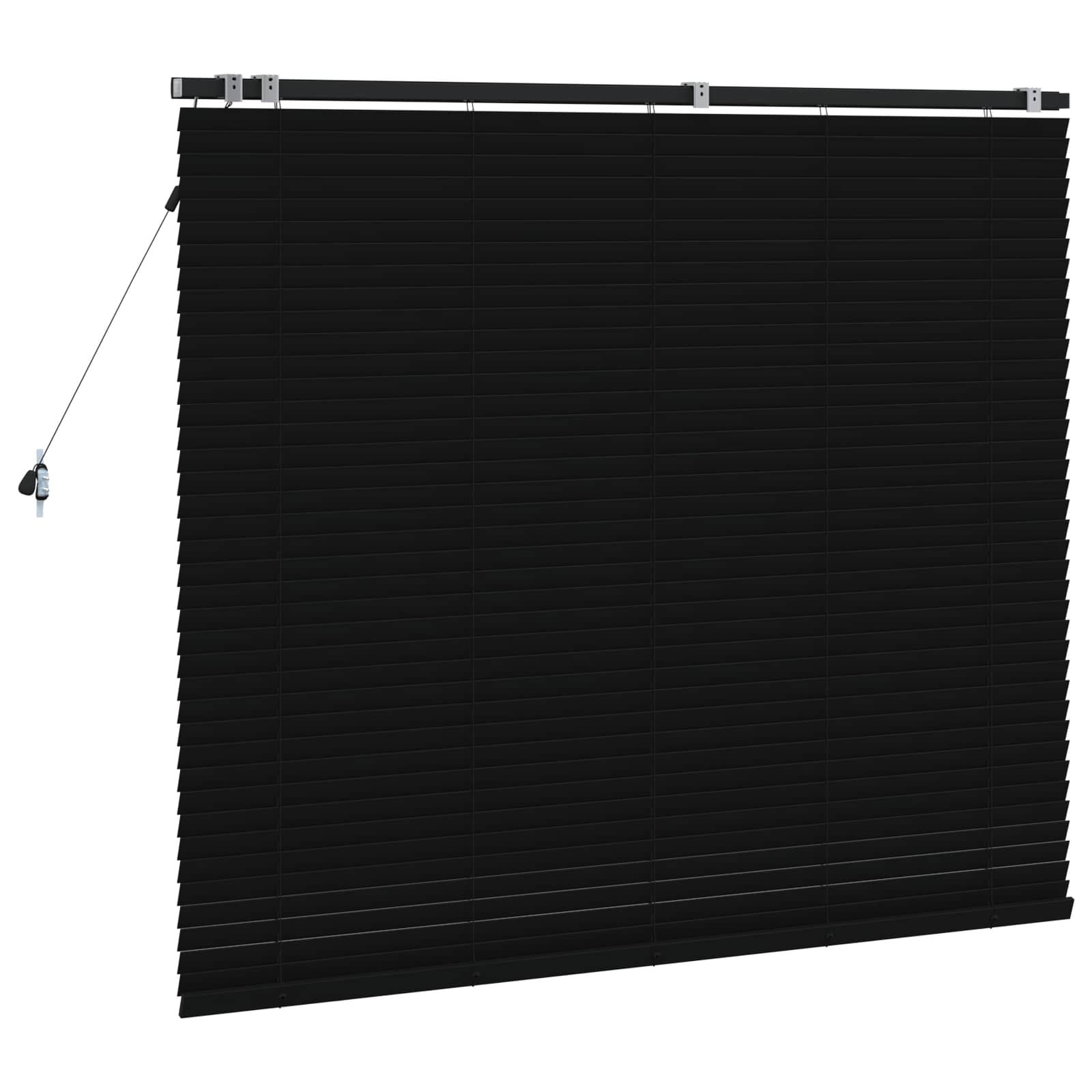 Venecijanska roleta Crna 125 x 130 cm 35 mm