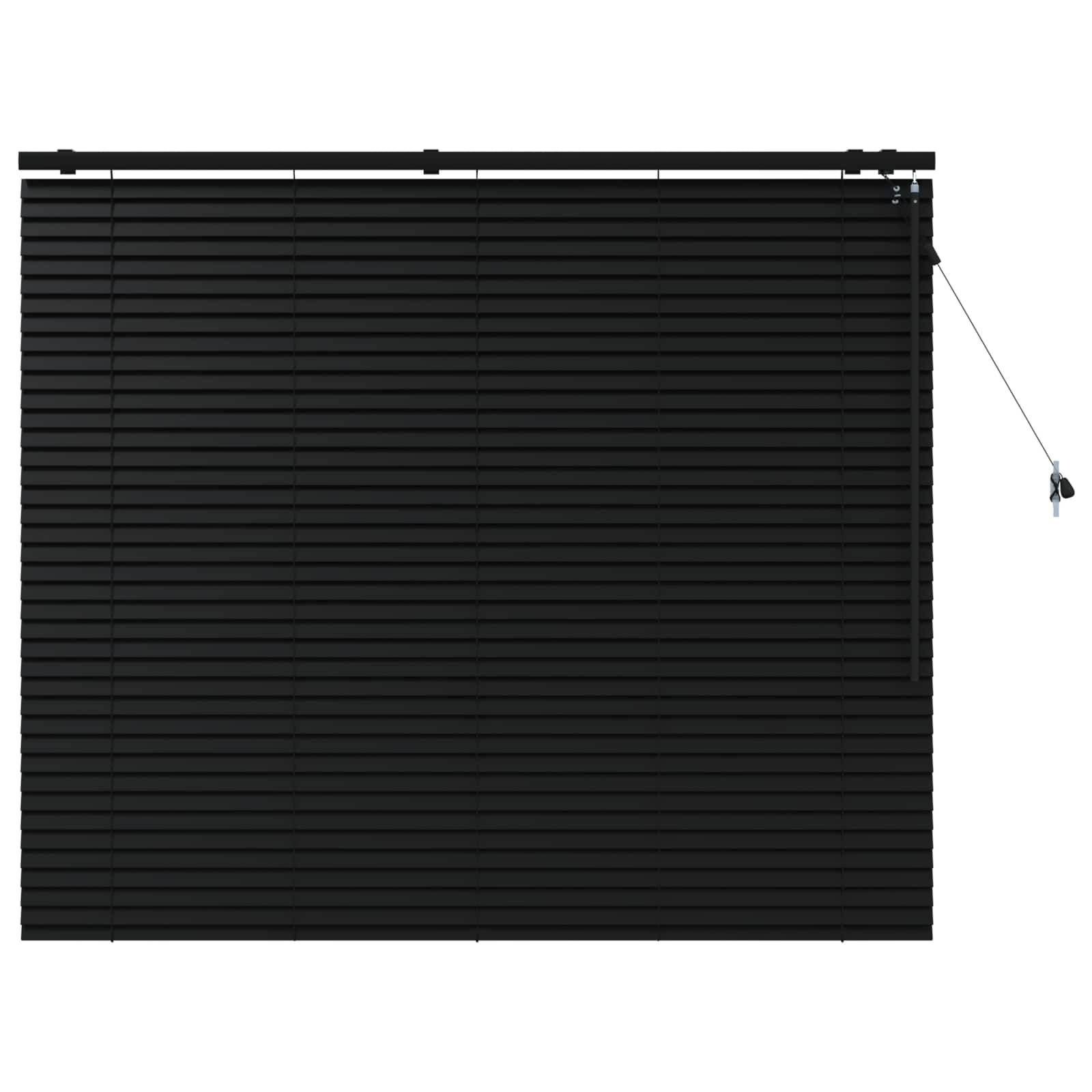 Venecijanska roleta Crna 125 x 130 cm 35 mm