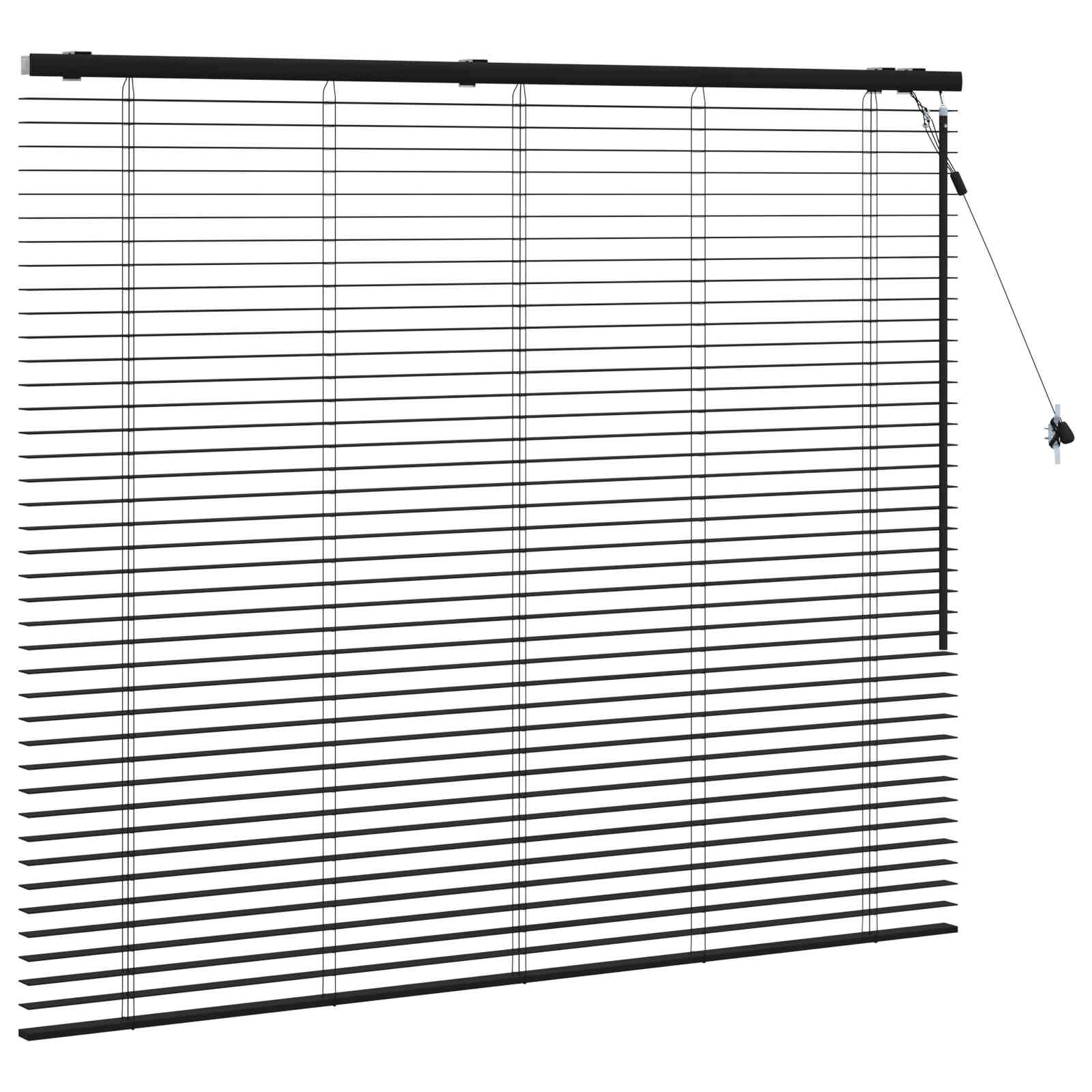 Venecijanska roleta Crna 140 x 130 cm 35 mm