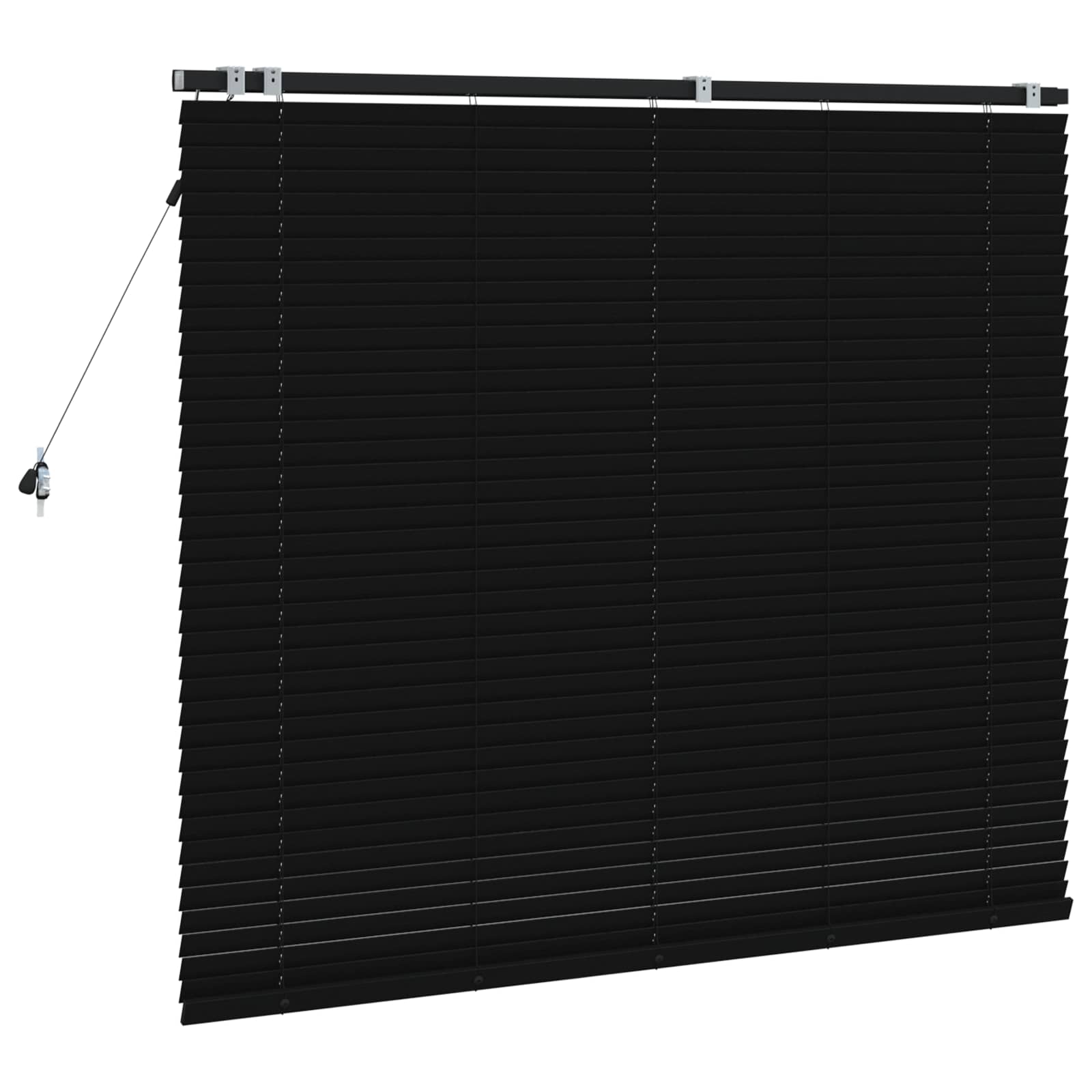 Venecijanska roleta Crna 150 x 130 cm 35 mm