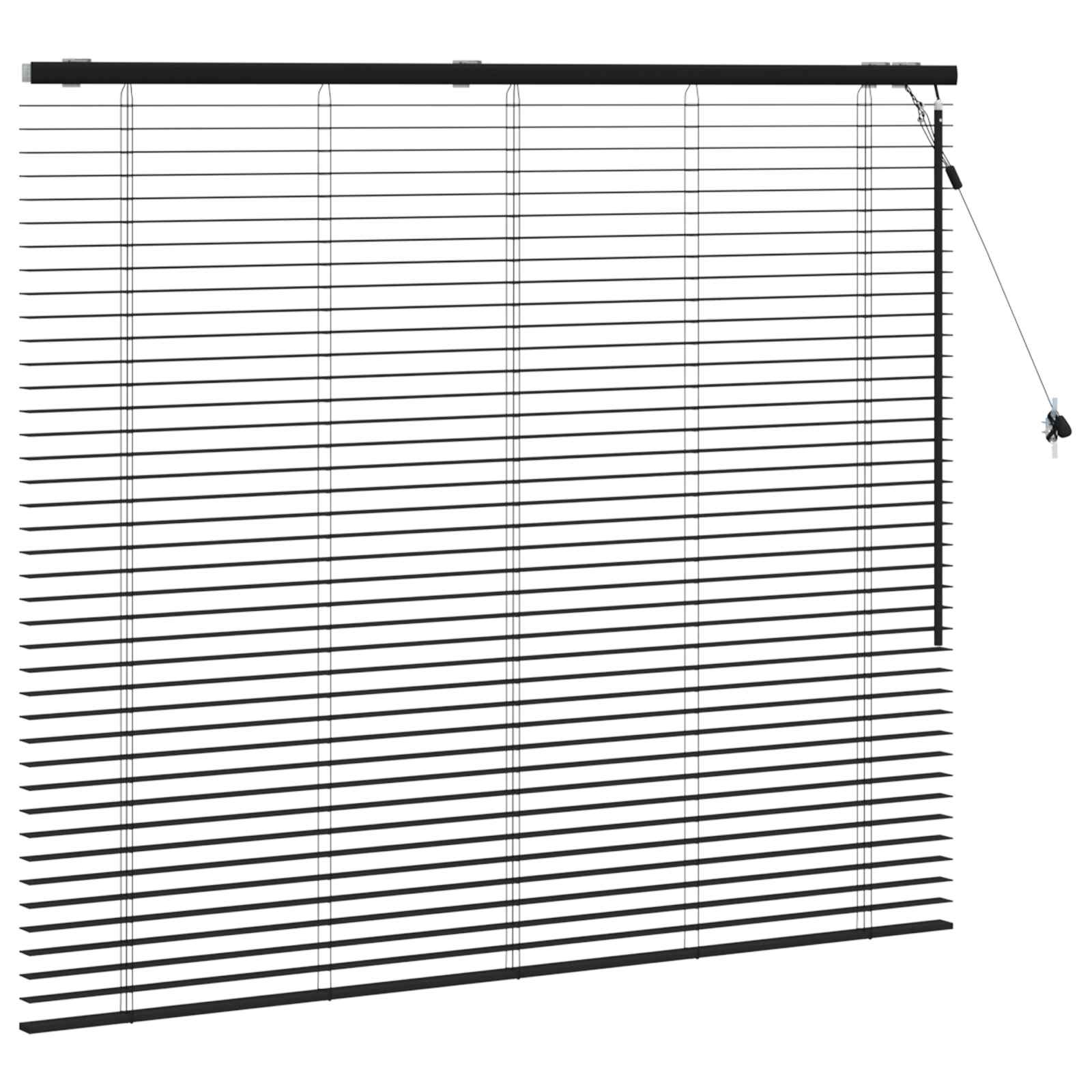 Venecijanska roleta Crna 155 x 130 cm 35 mm