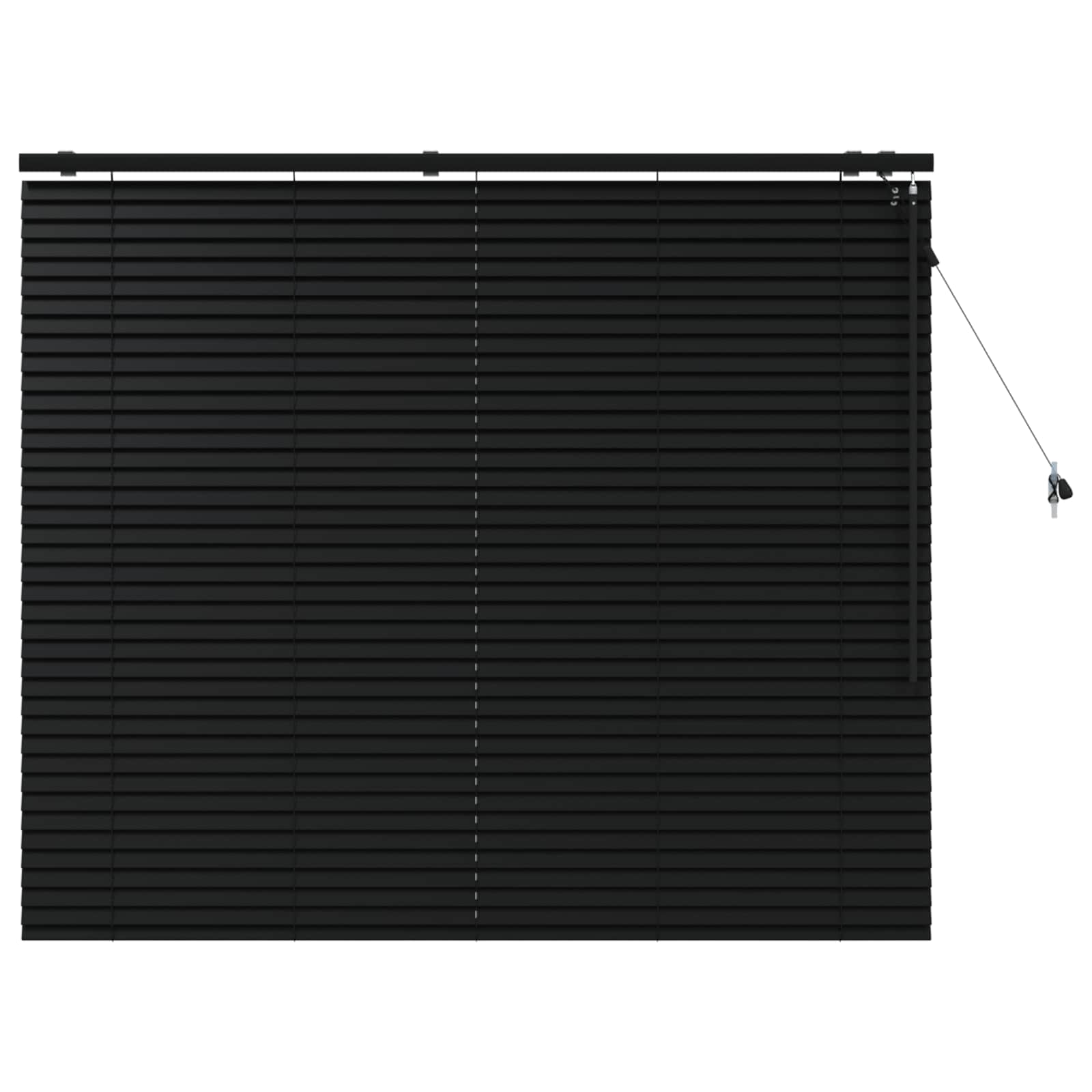Venecijanska roleta Crna 160 x 130 cm 35 mm