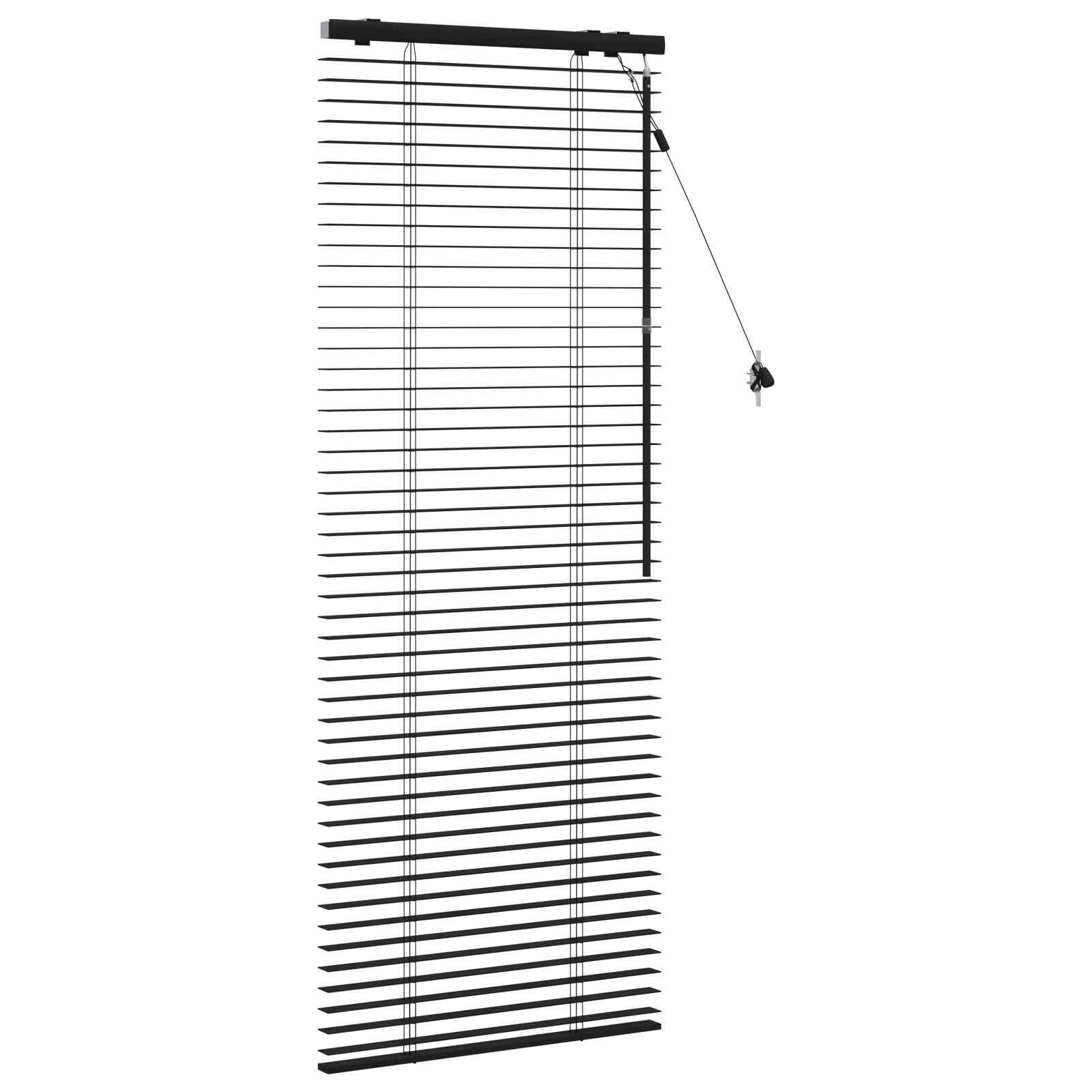 Venecijanska roleta Crna 65 x 160 cm 35 mm