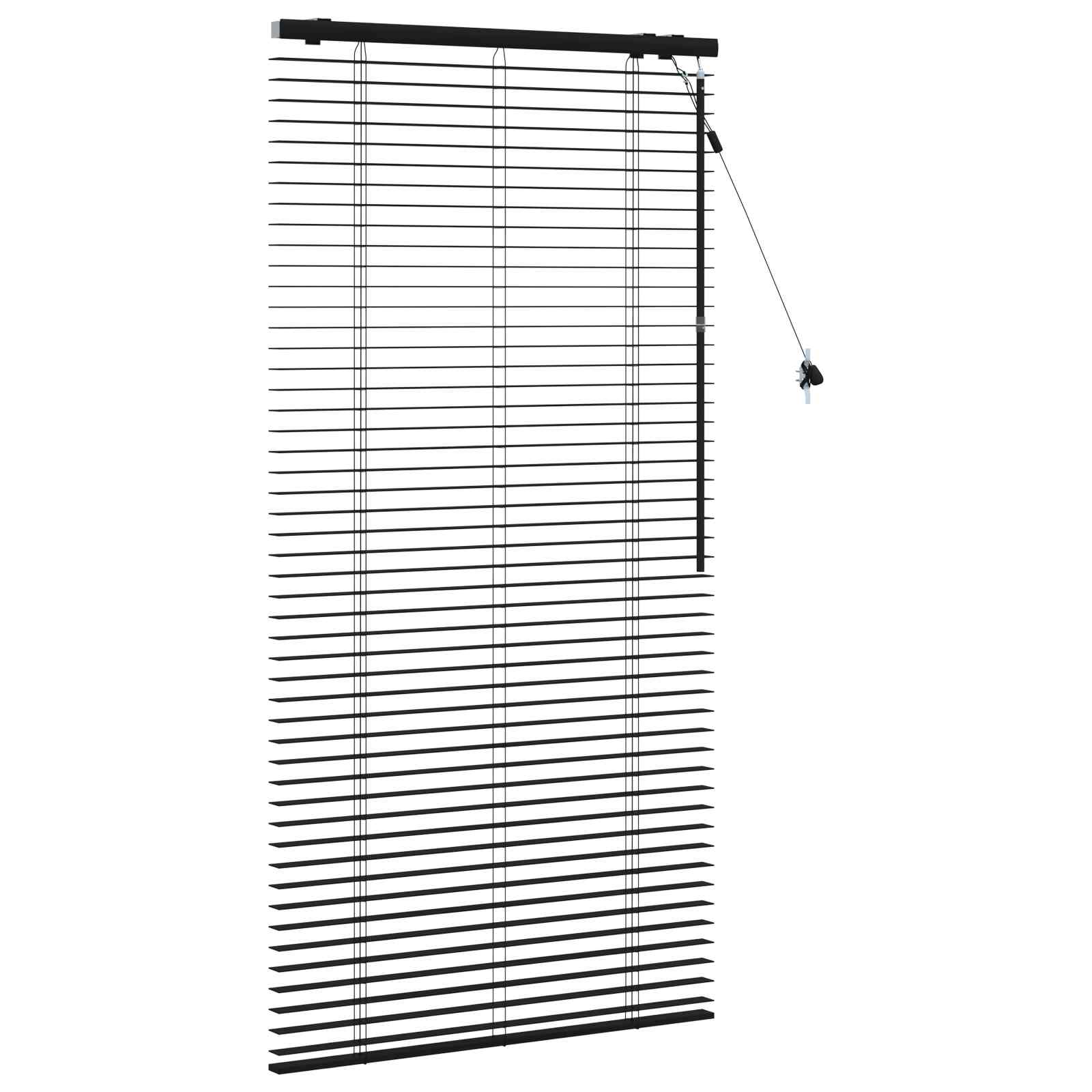 Venecijanska roleta Crna 70 x 160 cm 35 mm