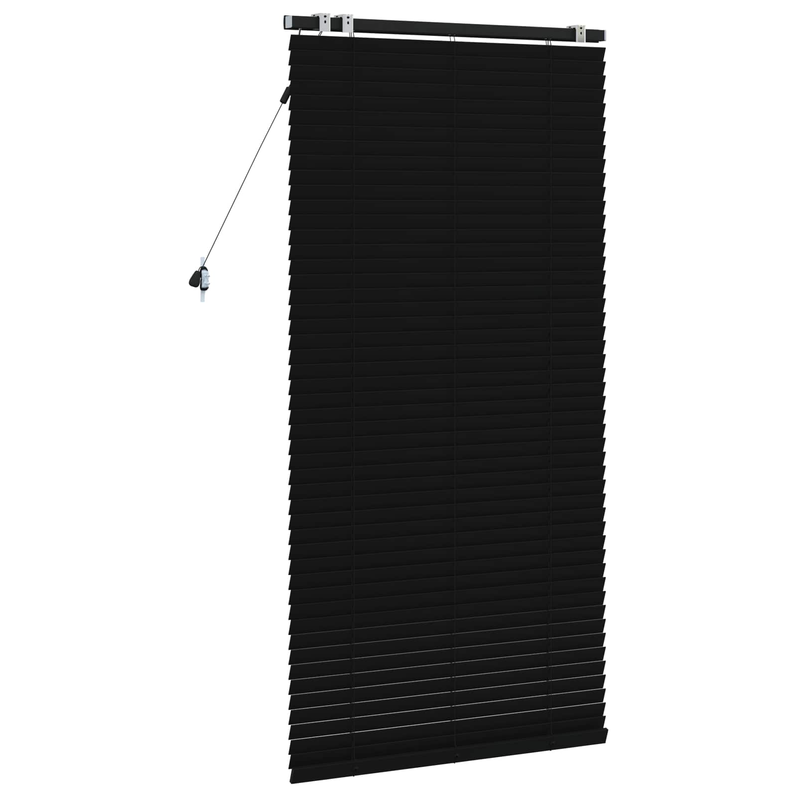 Venecijanska roleta Crna 75 x 160 cm 35 mm