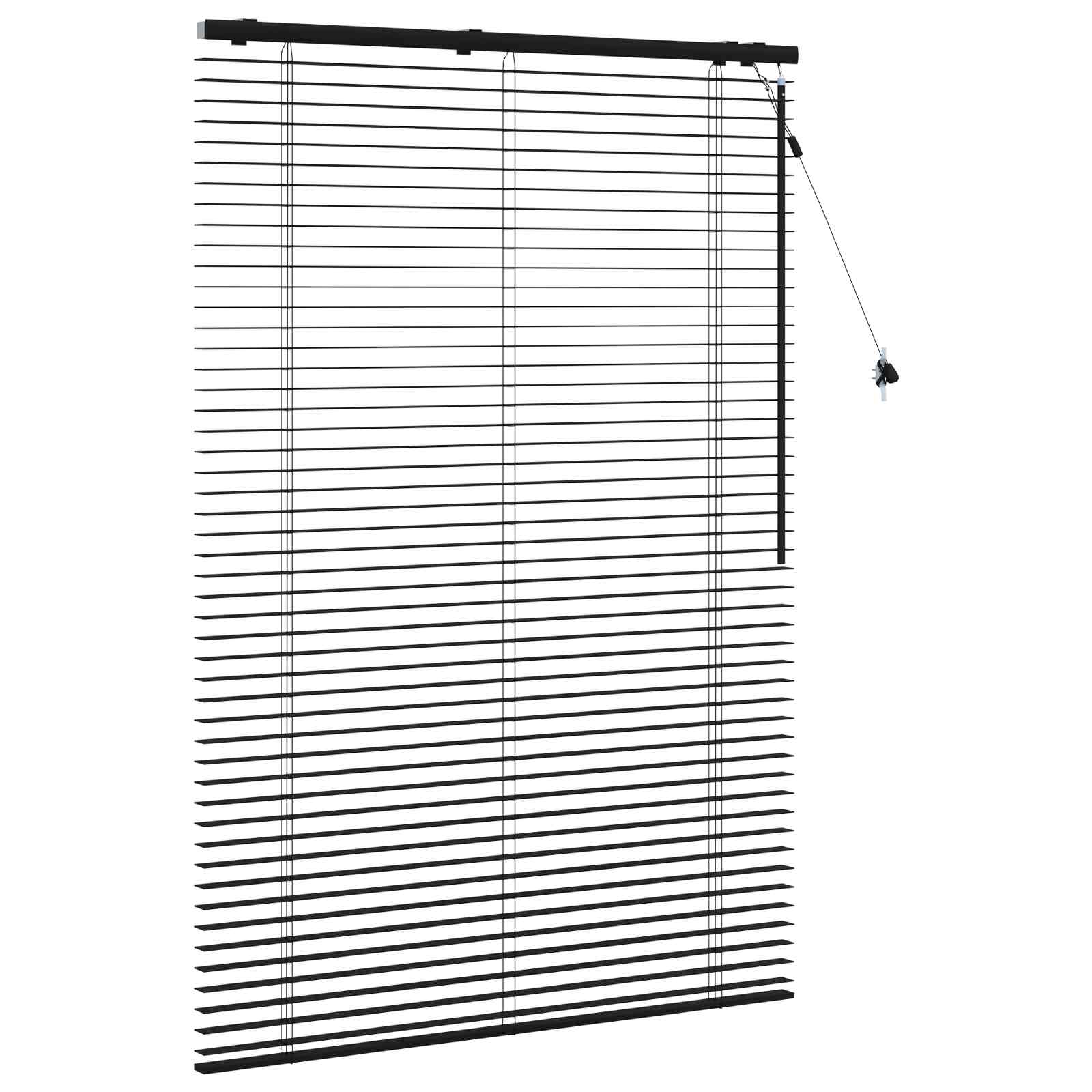 Venecijanska roleta Crna 120 x 160 cm 35 mm
