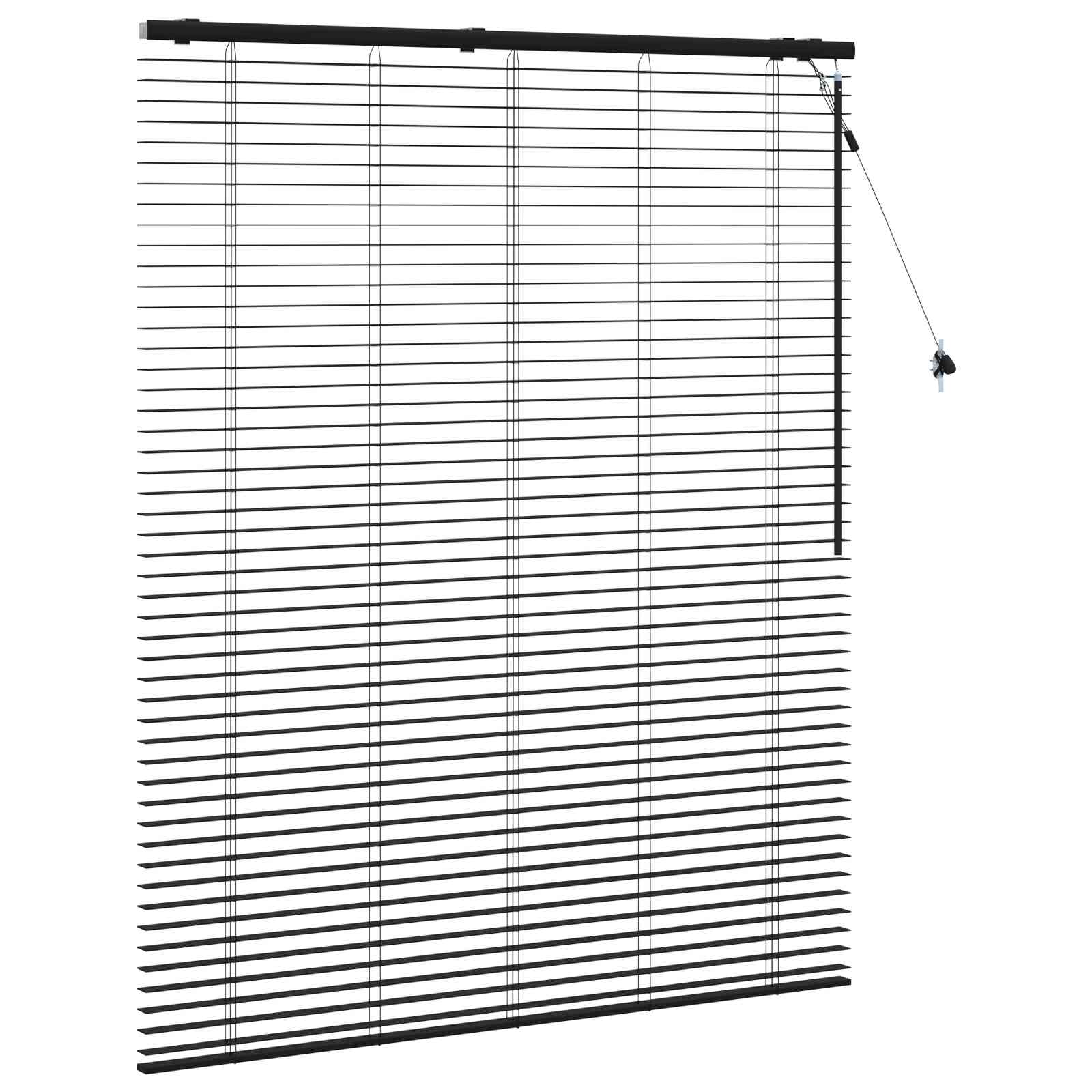 Venecijanska roleta Crna 130 x 160 cm 35 mm
