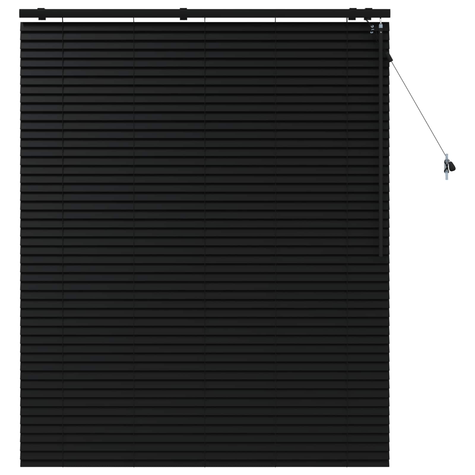 Venecijanska roleta Crna 140 x 160 cm 35 mm