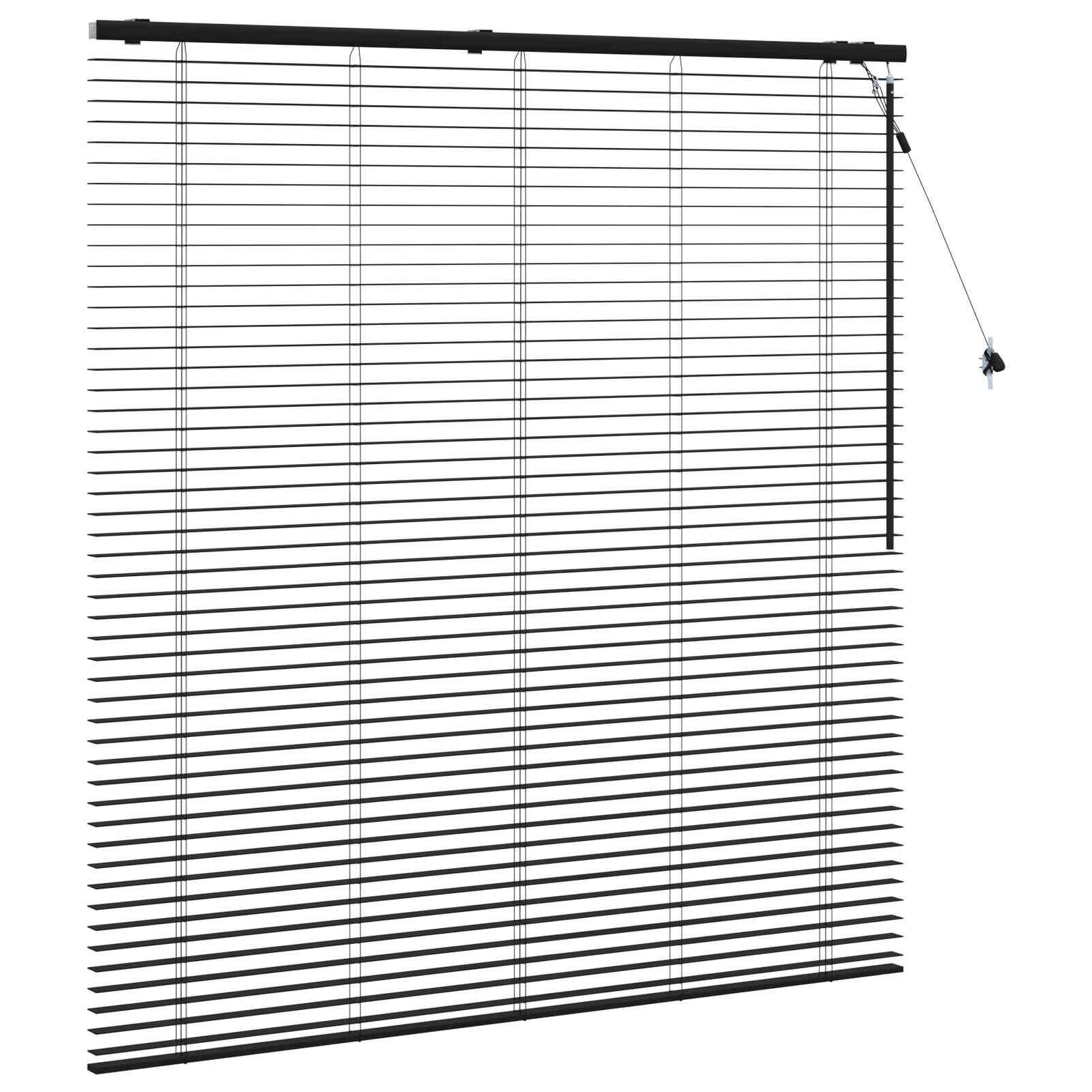 Venecijanska roleta Crna 155 x 160 cm 35 mm