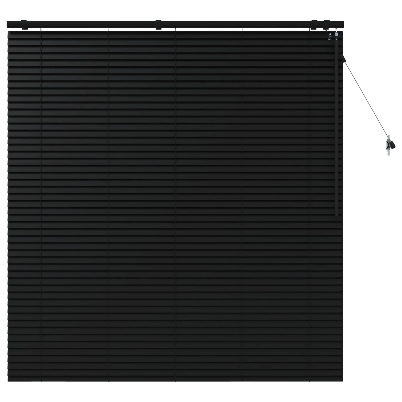 Venecijanska roleta Crna 160 x 160 cm 35 mm