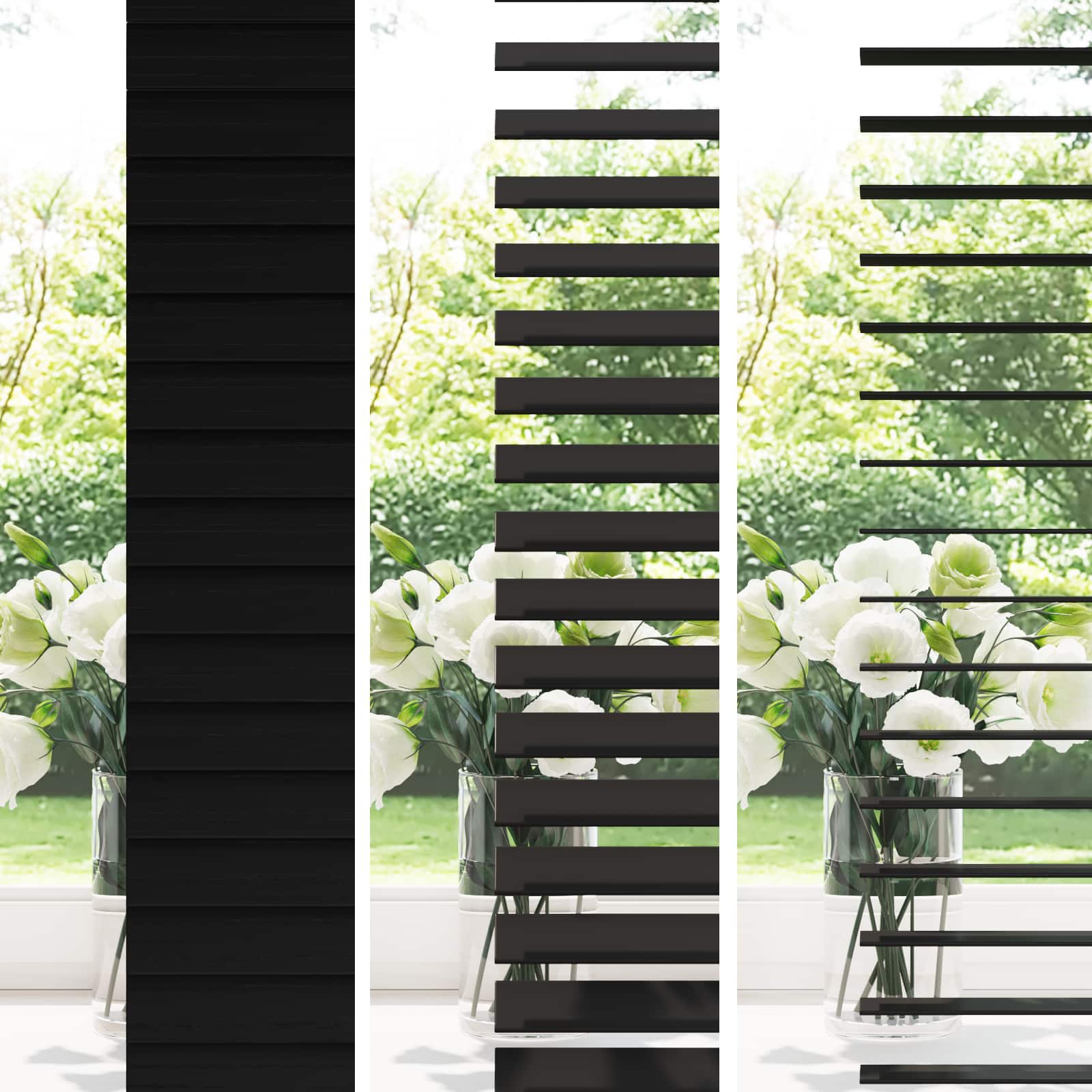Venecijanska roleta Crna 110 x 250 cm 35 mm