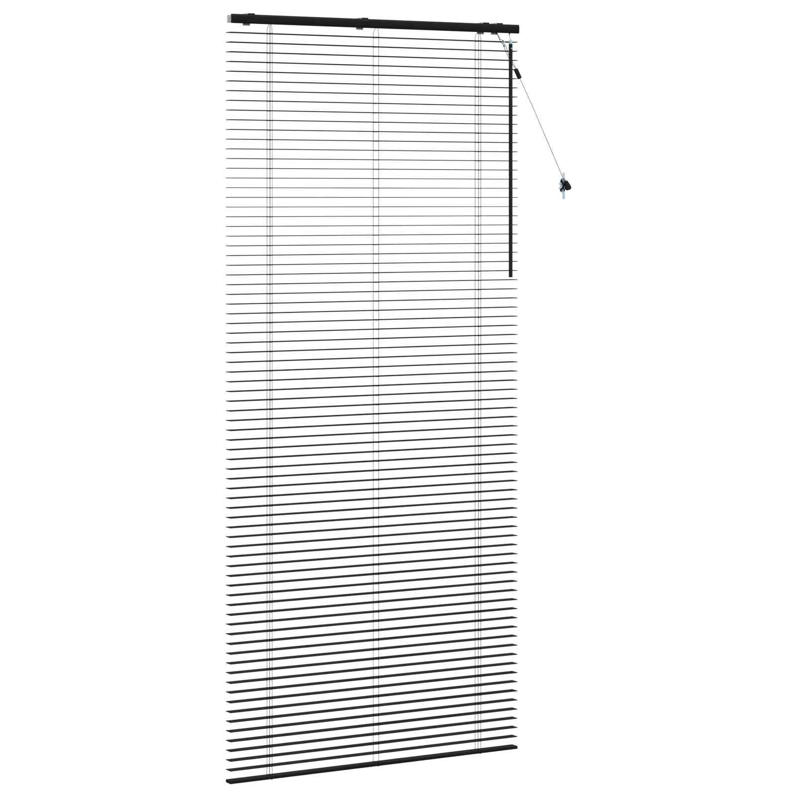 Venecijanska roleta Crna 110 x 250 cm 35 mm