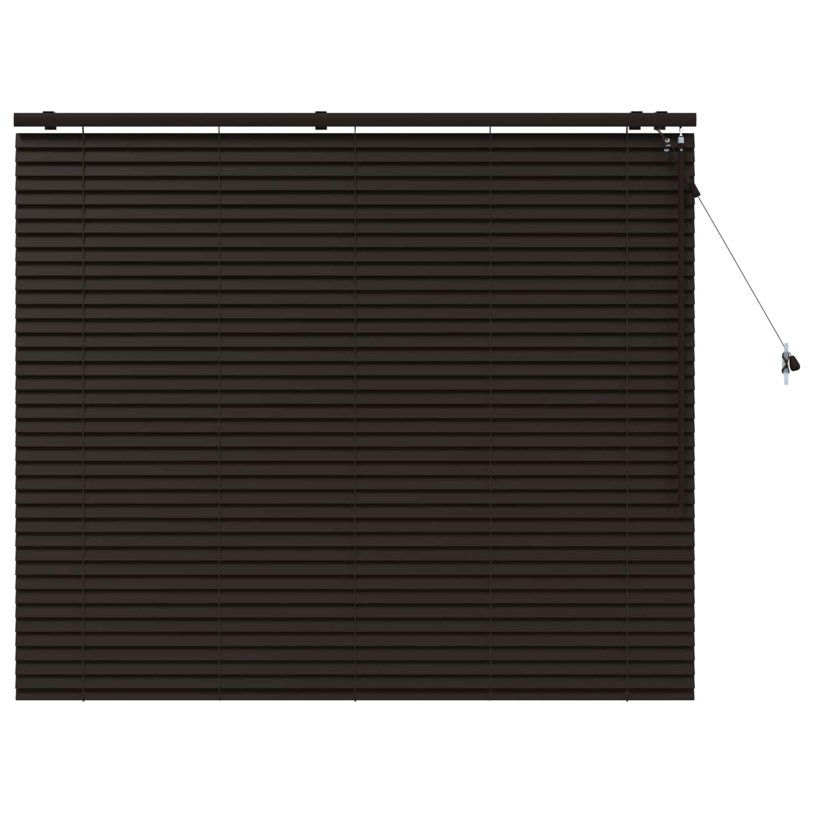 Venecijanska roleta Tamno smeđa 155 x 130 cm 35 mm