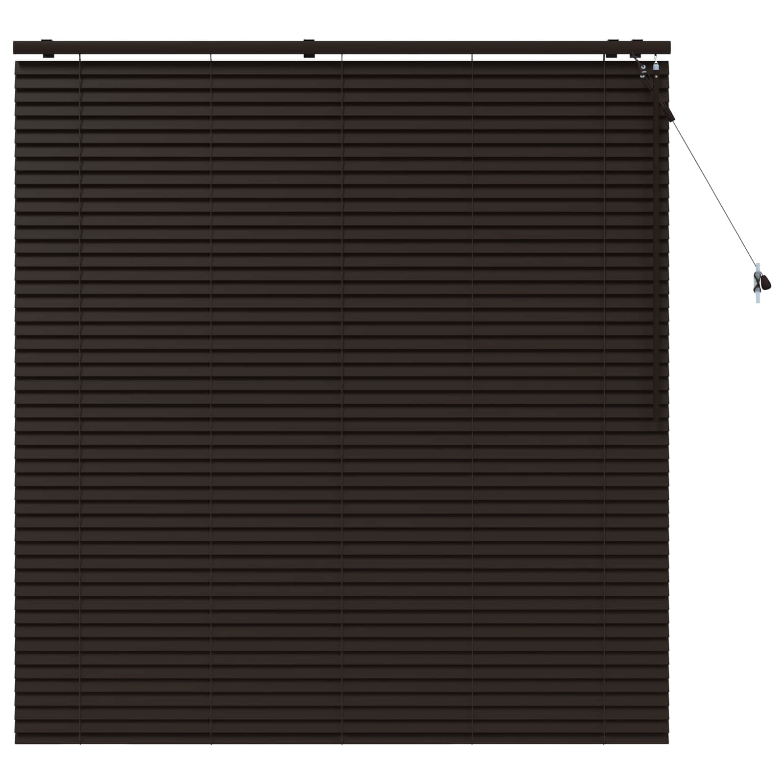 Venecijanska roleta Tamno smeđa 160 x 160 cm 35 mm