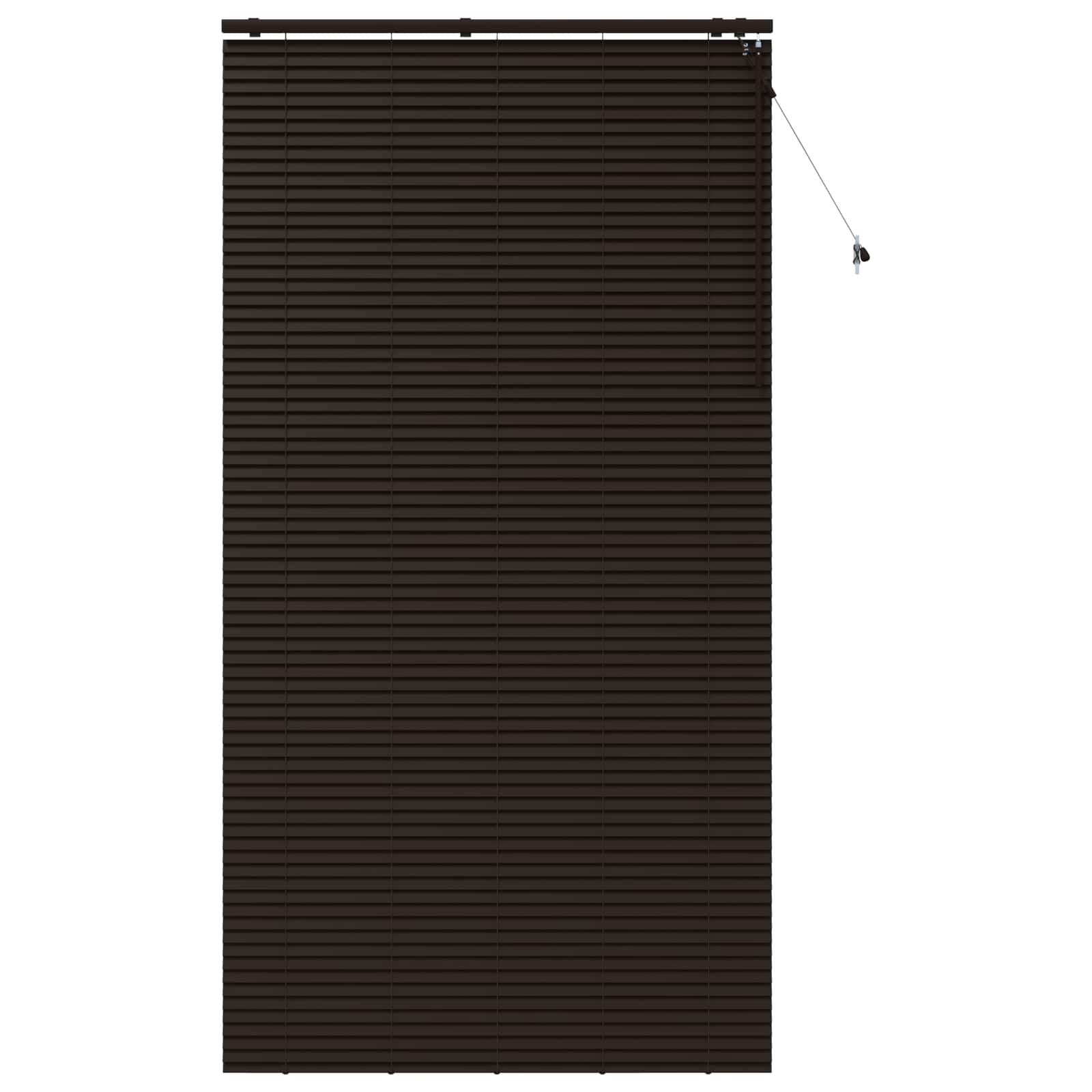 Venecijanska roleta Tamno smeđa 125 x 250 cm 35 mm