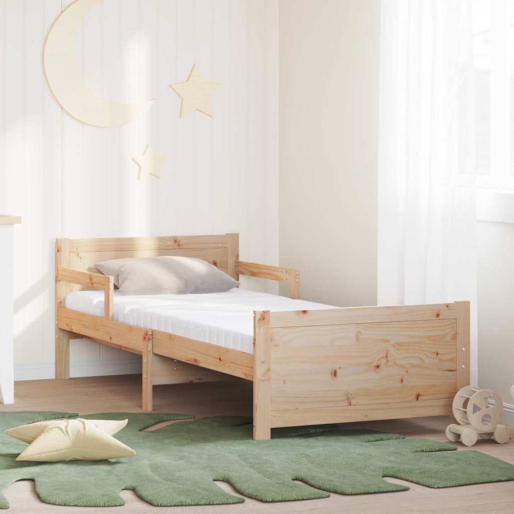 Krevet s produžetnim madracem s uzglavljem Smeđa 80 x 200 cm