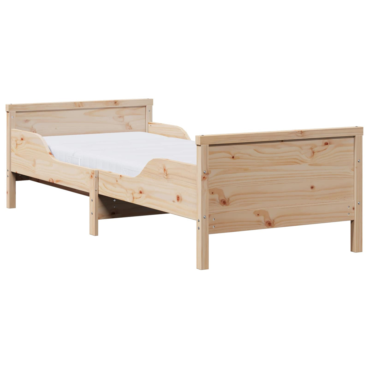 Krevet s produžetnim madracem s uzglavljem Smeđa 80 x 200 cm