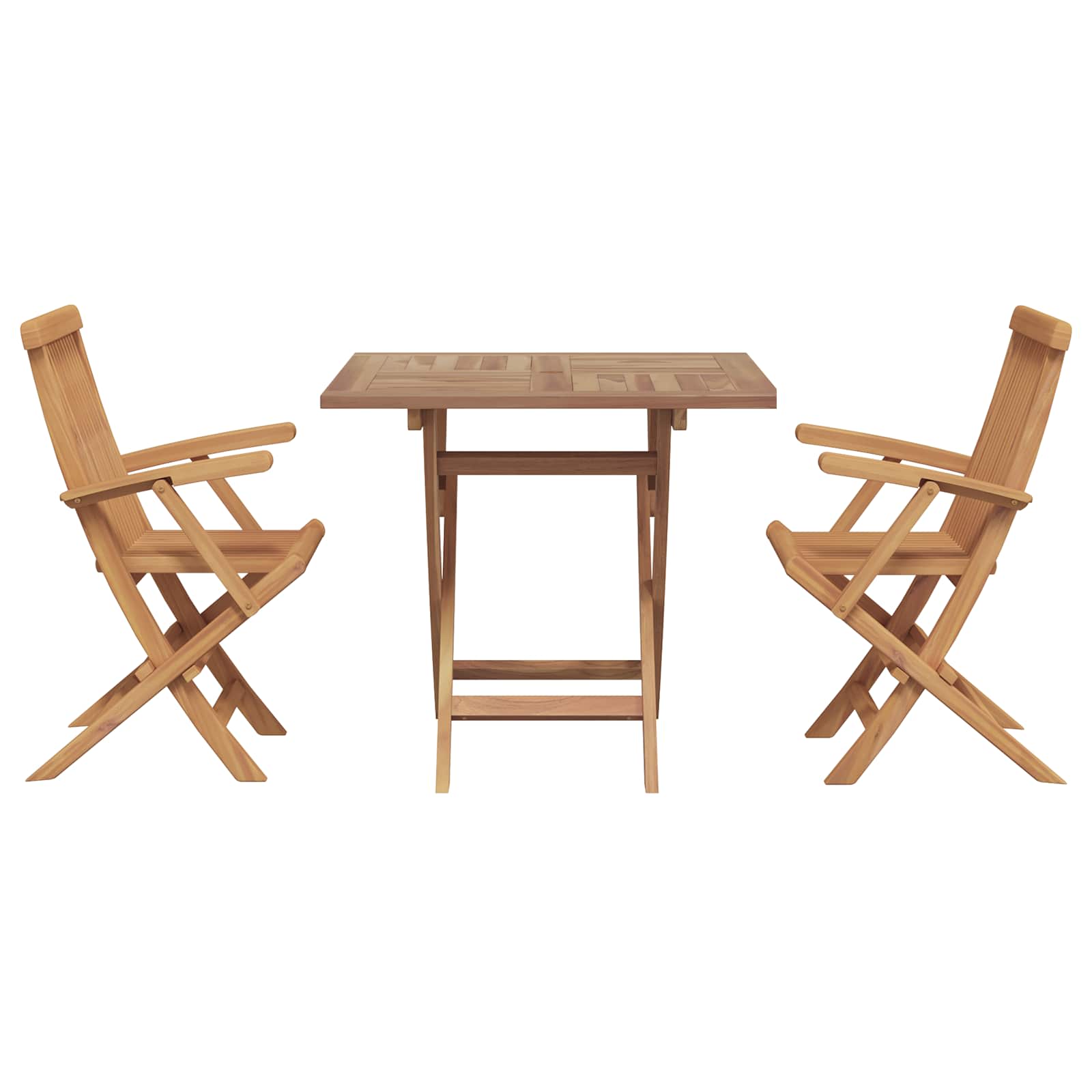 Vrtni set za objed 3 pcs Smeđa Čvrsto drvo akacije