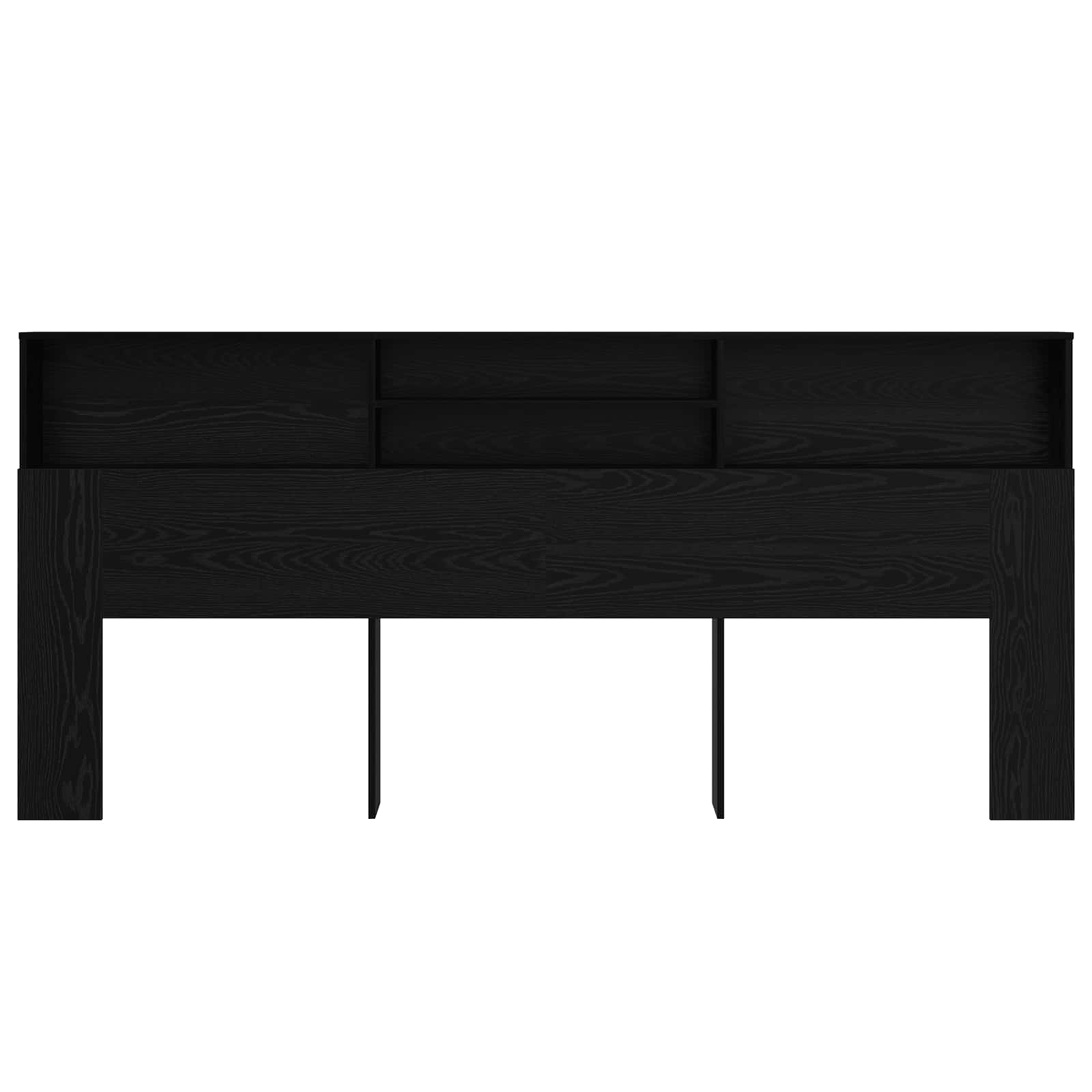 Glava kreveta s ormarićem Zidne Crni hrast 220 x 19 x 101,5 cm