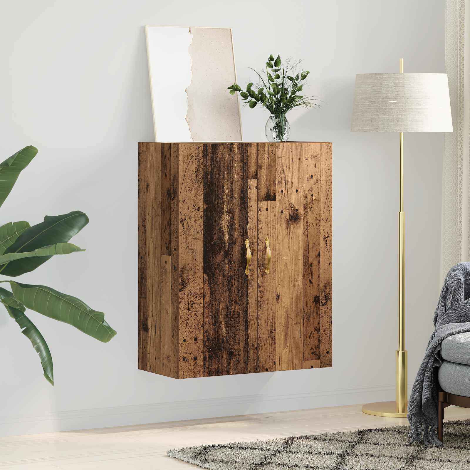Ormar za Zid Staro drvo 69,5 x 34 x 90 cm Konstruirano drvo