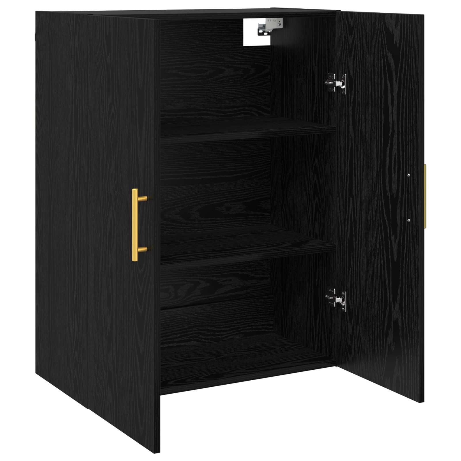 Ormar za Zid Crni hrast 69,5 x 34 x 90 cm Konstruirano drvo