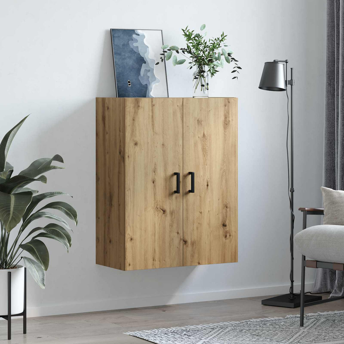 Ormar za Zid Umjetnički hrast 69,5 x 34 x 90 cm