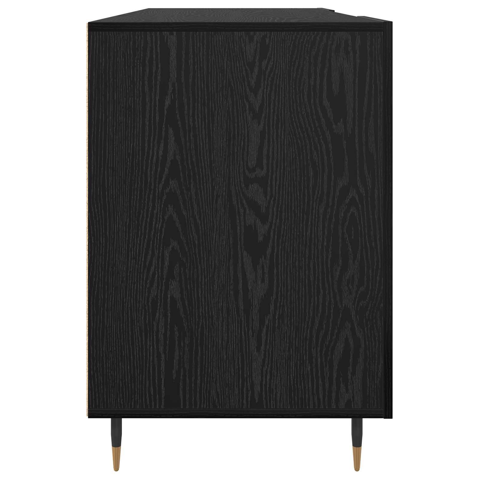 Stol s policom Crni hrast 140 x 50 x 75 cm Konstruirano drvo