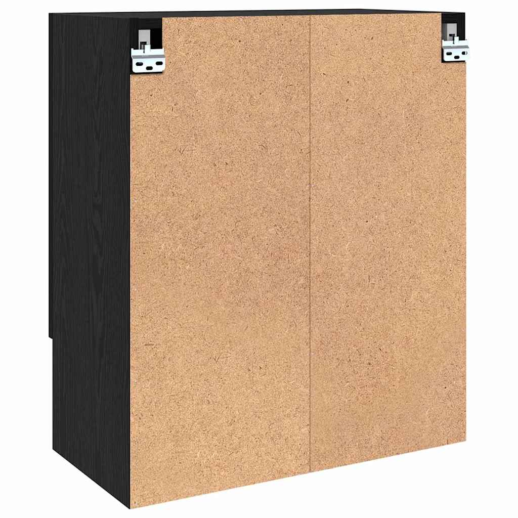 Ormar za Zid Zidne Crni hrast 60 x 31 x 70 cm Konstruirano drvo