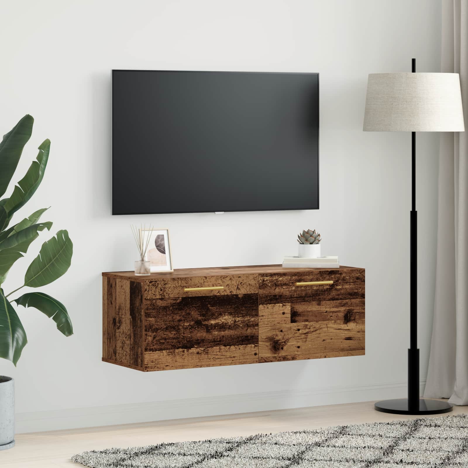 Ormar za Zid Staro drvo 100 x 36.5 x 35 cm Konstruirano drvo