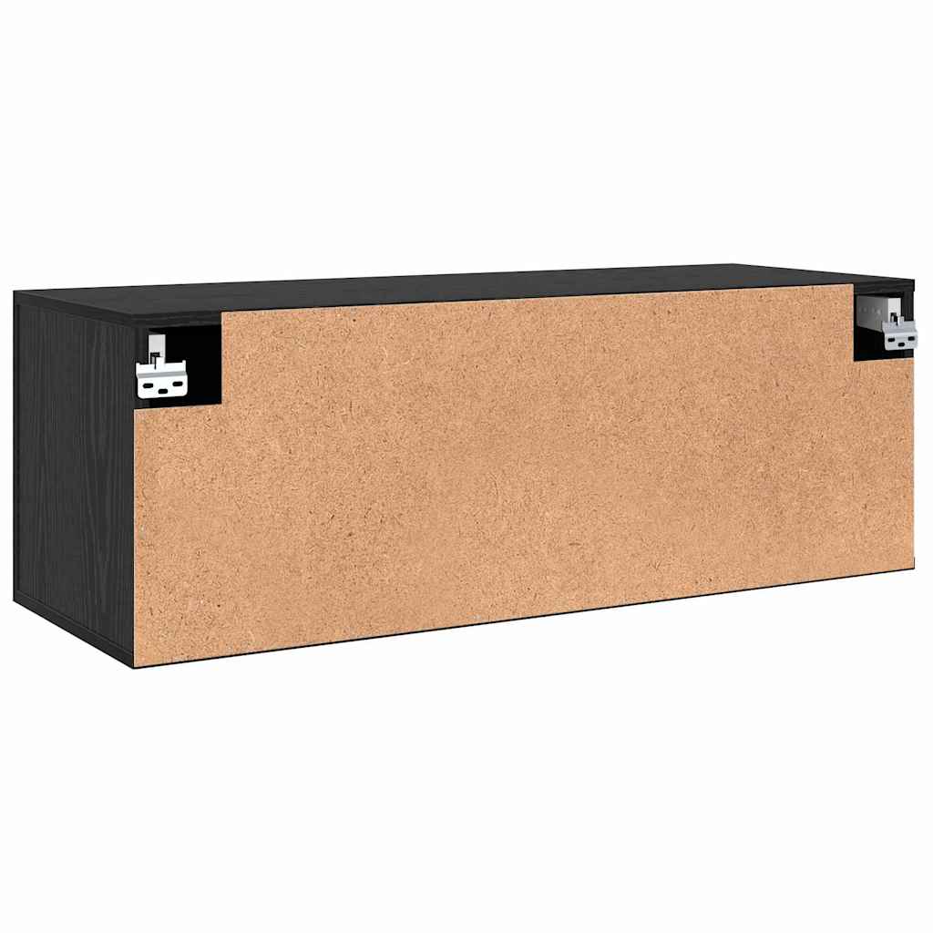 Ormar za montažu na zid Zidne Crni hrast 100 x 36,5 x 35 cm