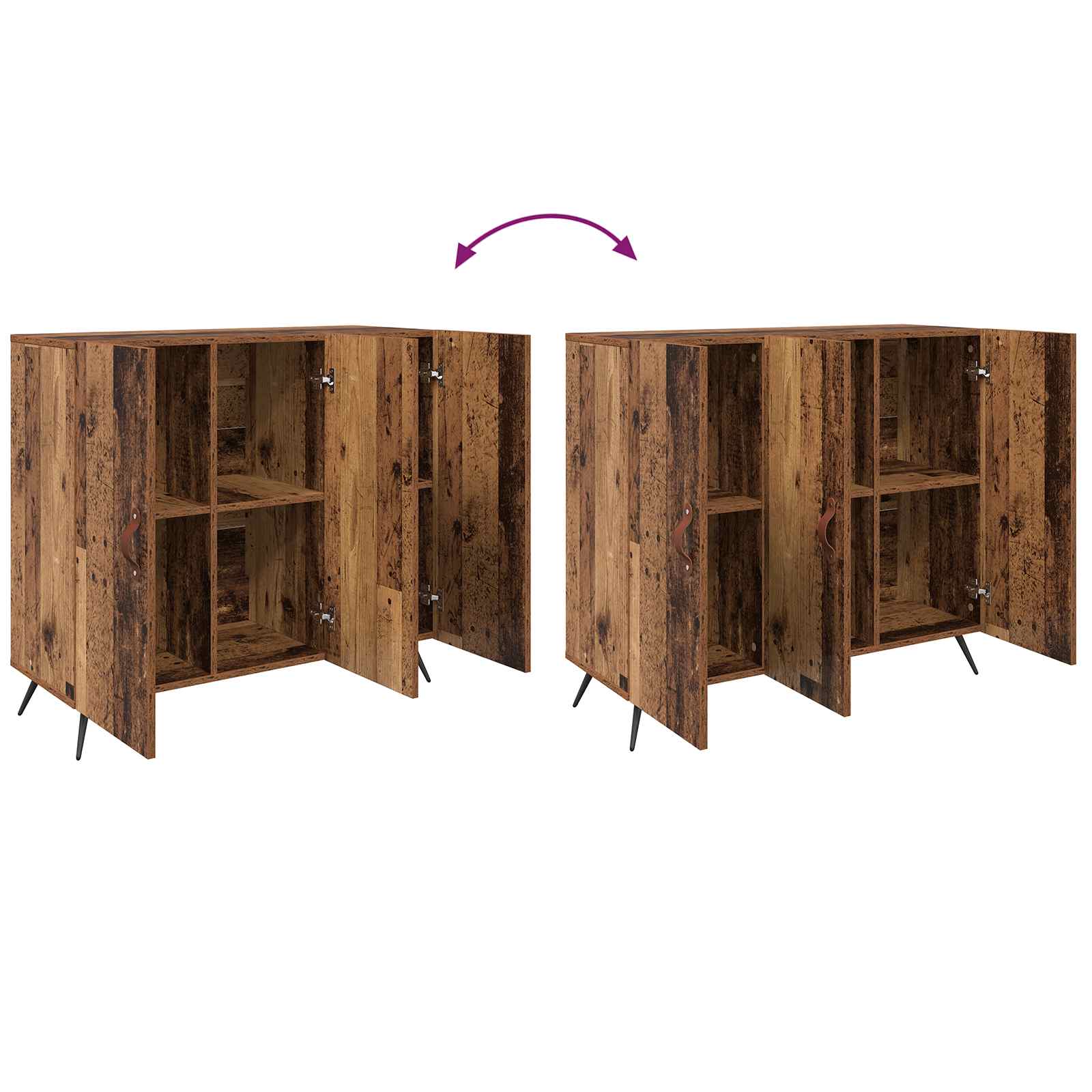 Kreveta Staro drvo 89,5 x 34 x 80 cm Konstruirano drvo