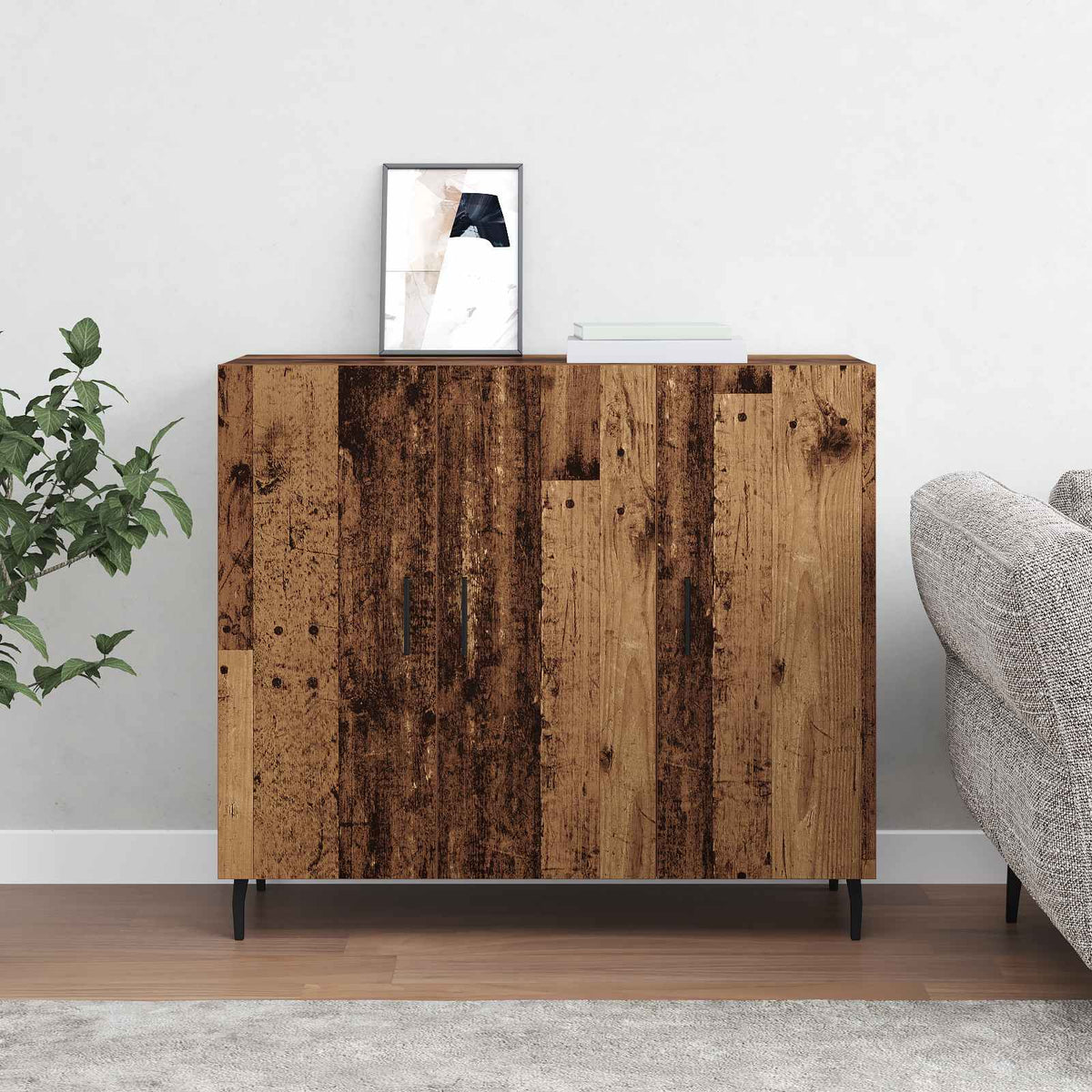 Kreveta Staro drvo 90 x 34 x 80 cm Konstruirano drvo