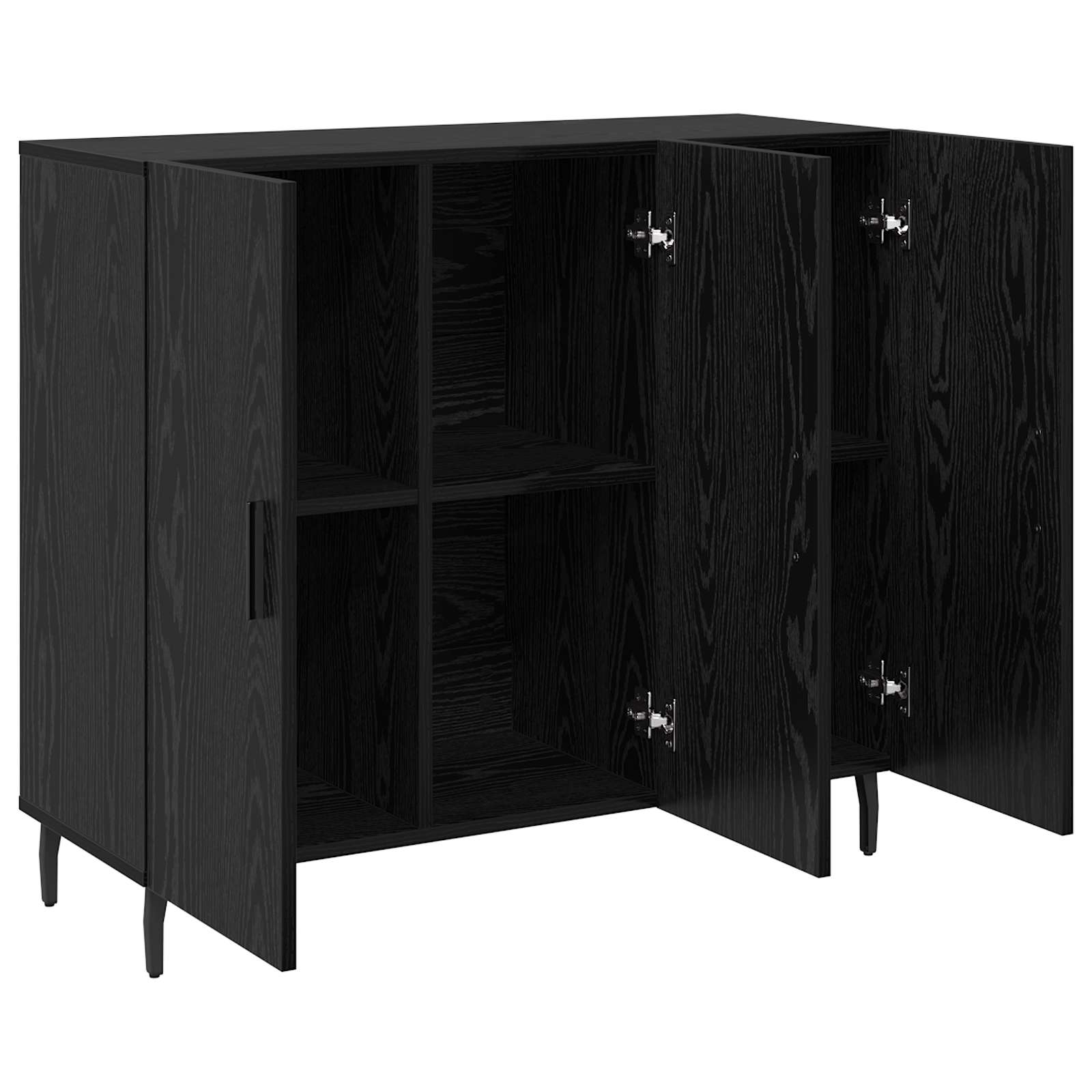 Kreveta Crni hrast 90 x 34 x 80 cm Konstruirano drvo