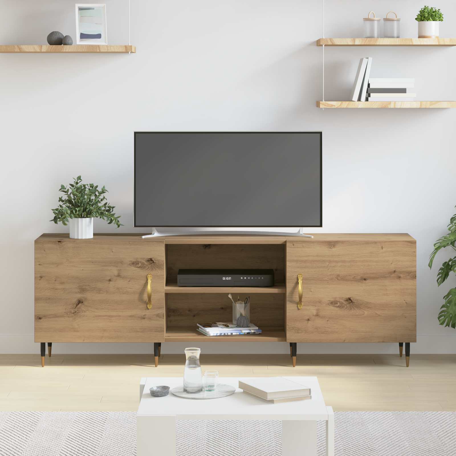 TV ormar 150 x 30 x 50 cm hrast artisan Konstruirano drvo
