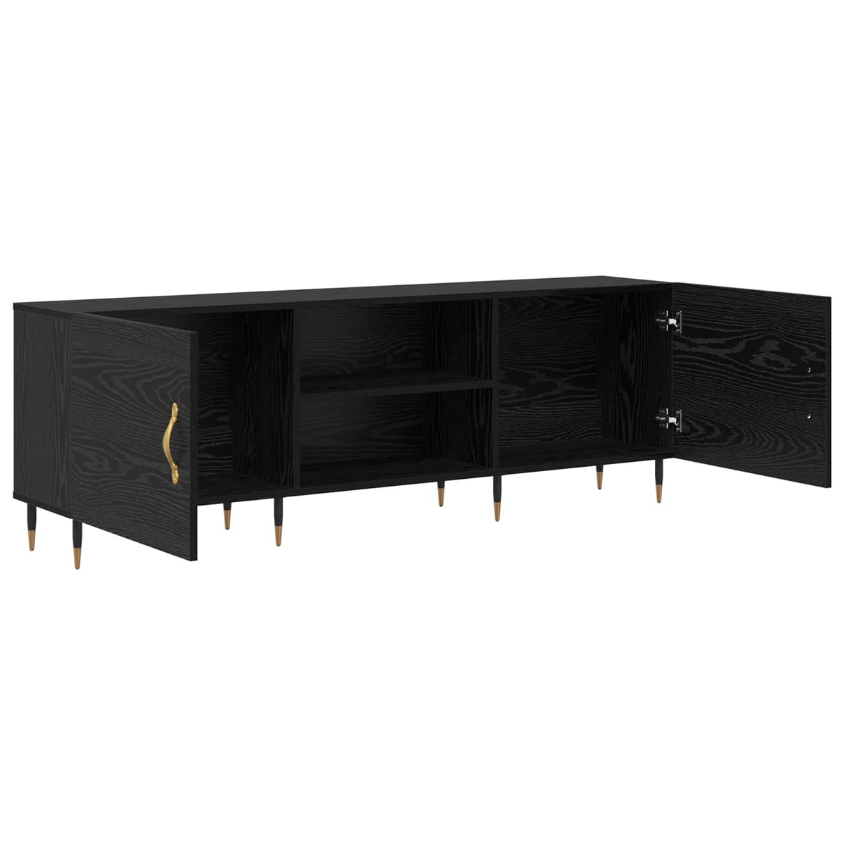 TV ormar 150 x 30 x 50 cm Crni hrast Konstruirano drvo