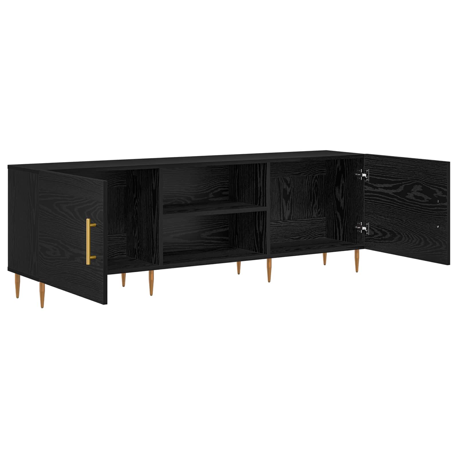 TV ormar Crni hrast 150 x 30 x 50 cm Konstruirano drvo