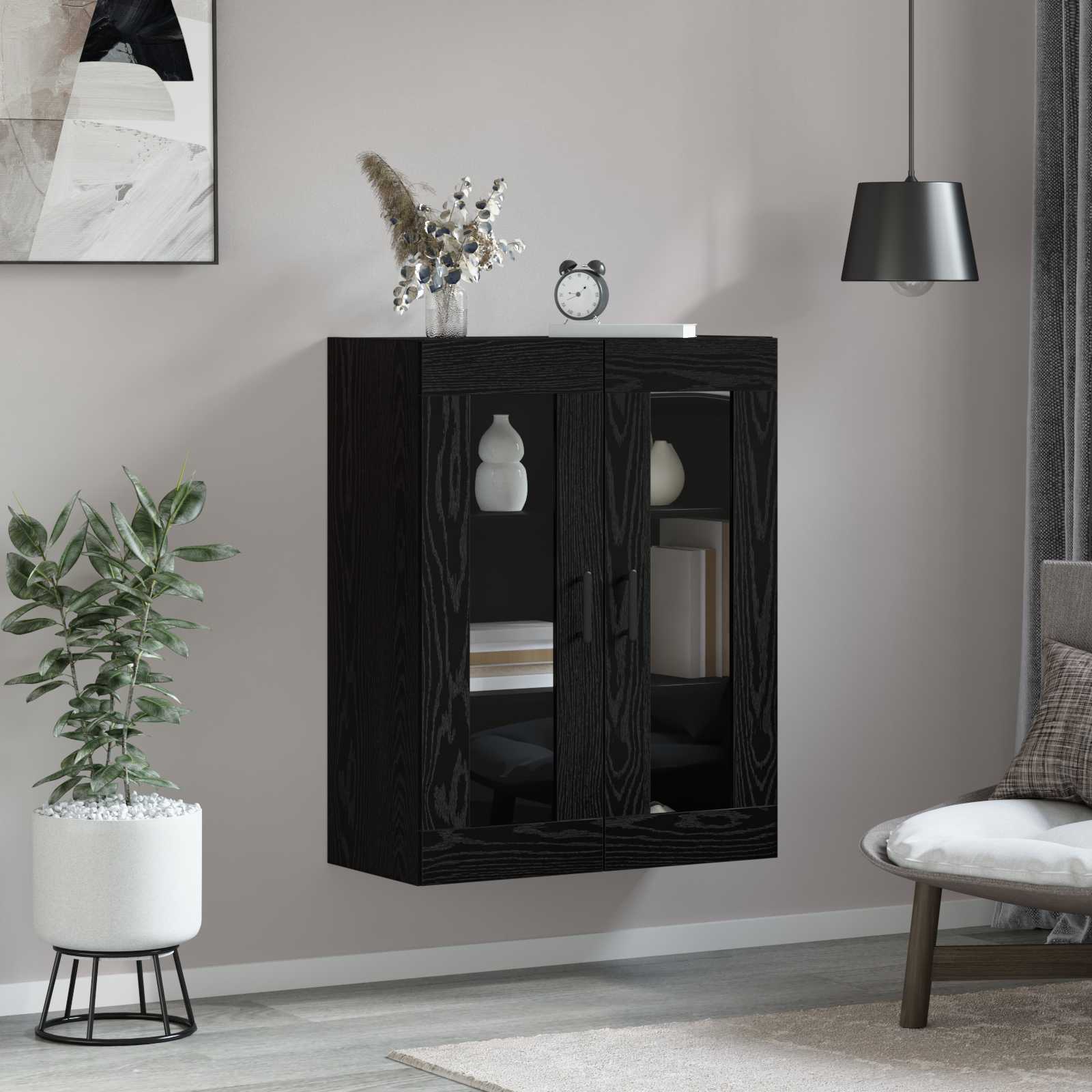 Kreveta Crni hrast 69,5 x 34 x 90 cm Konstruirano drvo