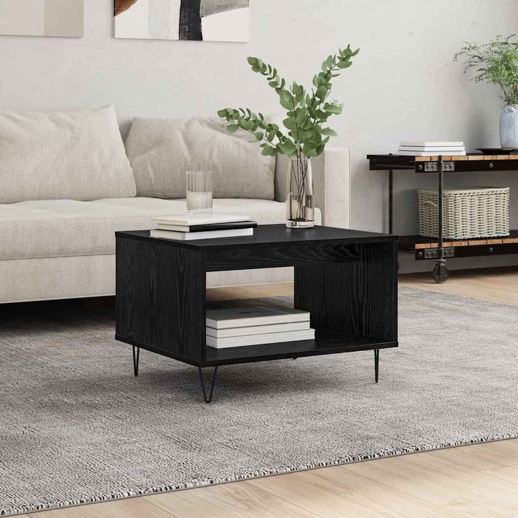 Kava Stol Crni hrast 60 x 50 x 40 cm Konstruirano drvo