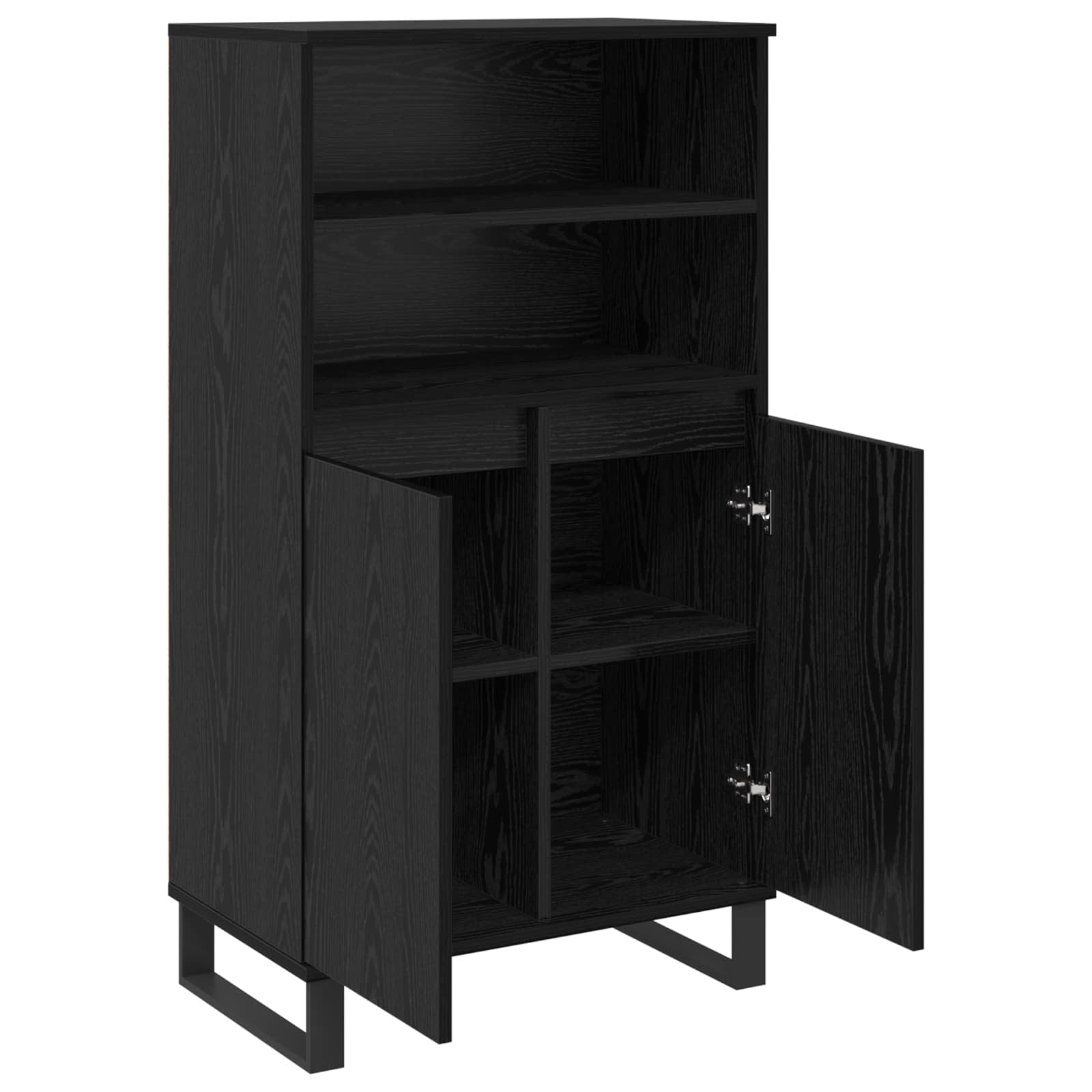 Highboard Crna 60 x 36 x 110 cm Konstruirano drvo